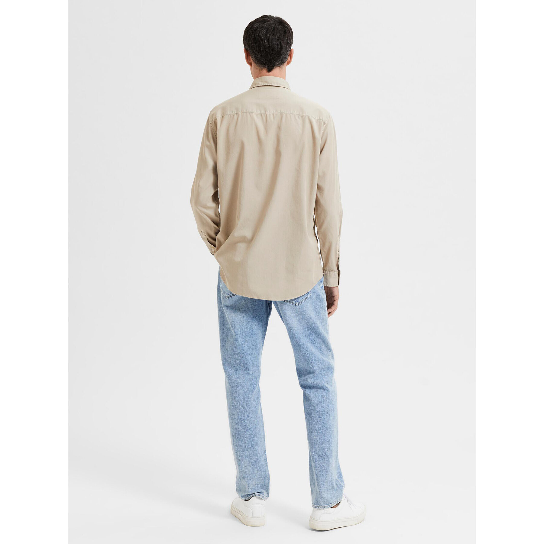 Selected Homme Риза Pastel 16087722 Бежов Regular Fit - Pepit.bg