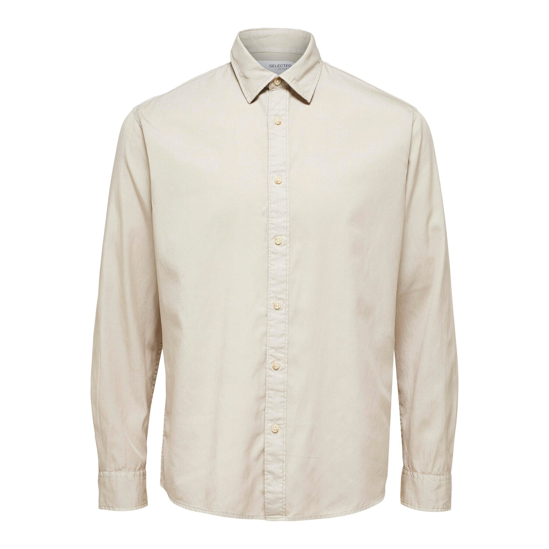 Selected Homme Риза Pastel 16087722 Бежов Regular Fit - Pepit.bg