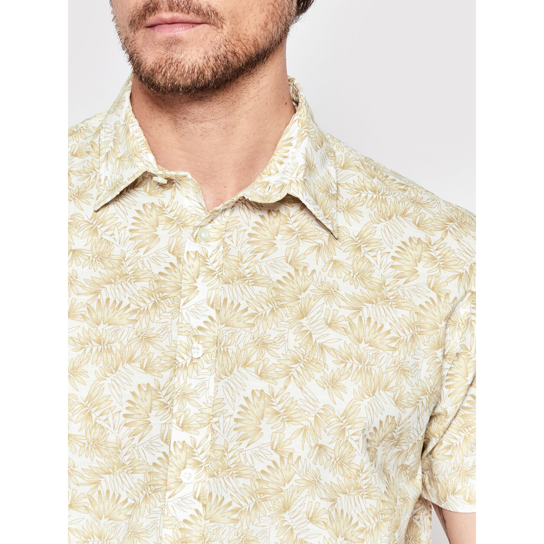Selected Homme Риза Perl 16084664 Бежов Regular Fit - Pepit.bg