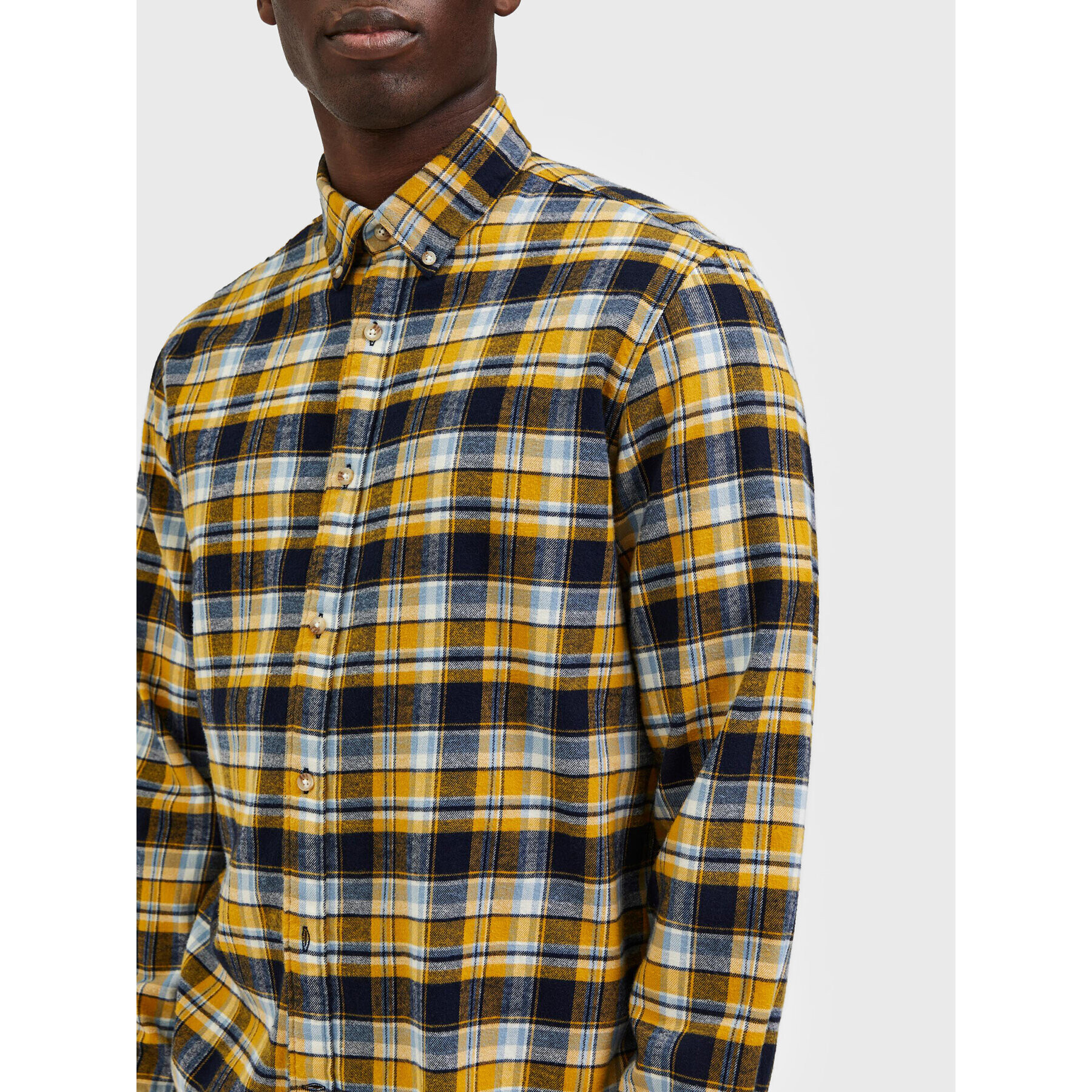 Selected Homme Риза Rand 16085796 Жълт Relaxed Fit - Pepit.bg