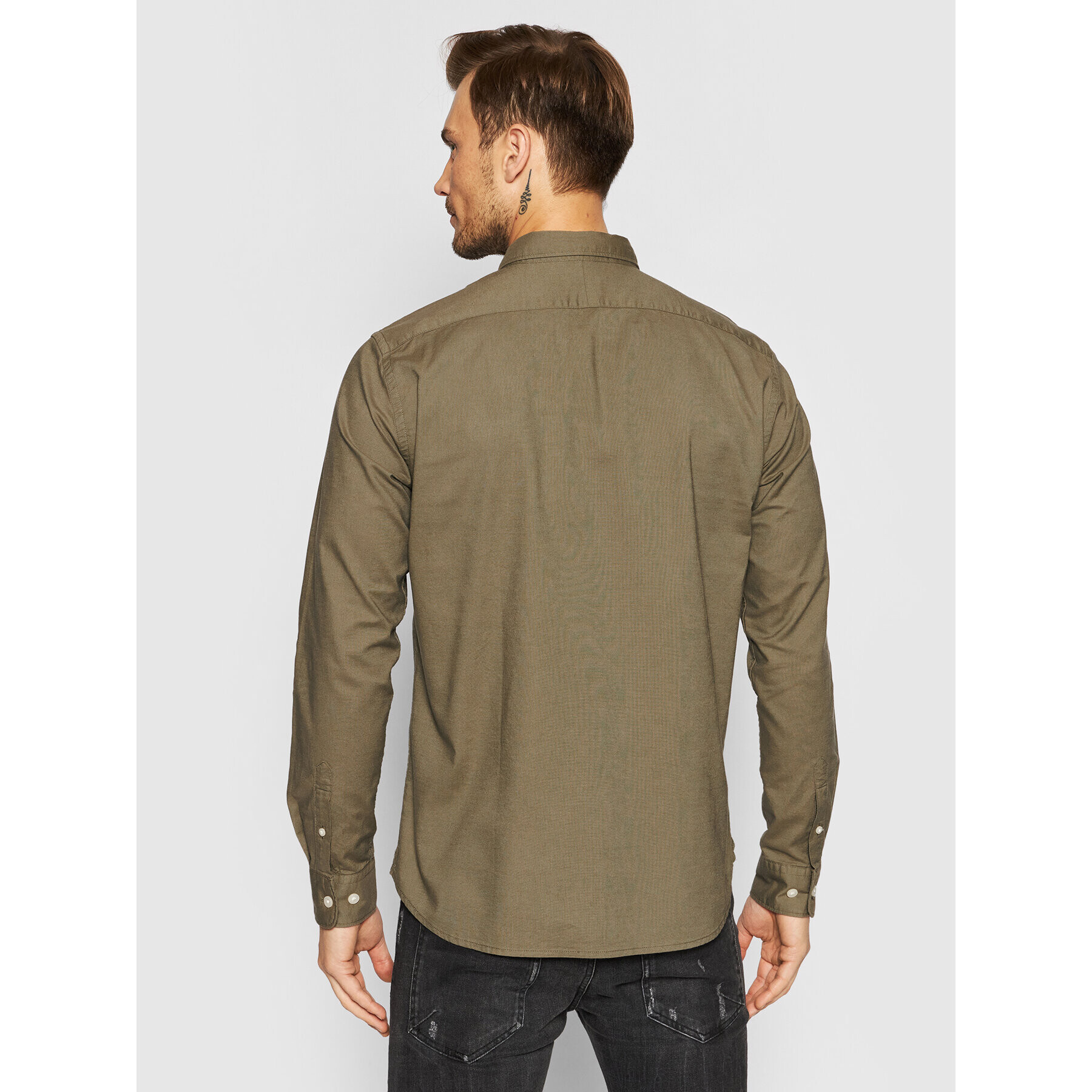 Selected Homme Риза Rick 16077359 Зелен Regular Fit - Pepit.bg