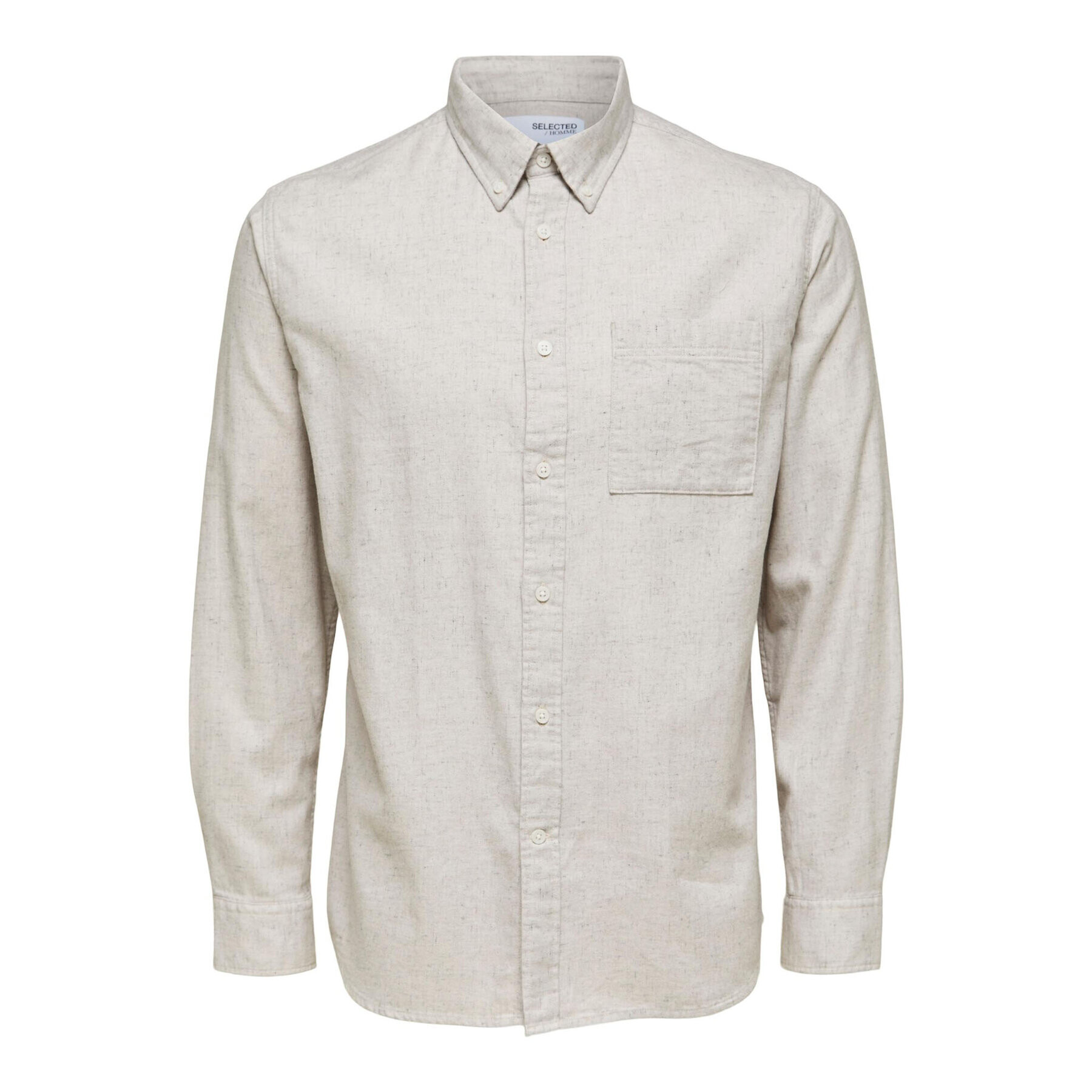 Selected Homme Риза Ross 16086541 Бежов Regular Fit - Pepit.bg
