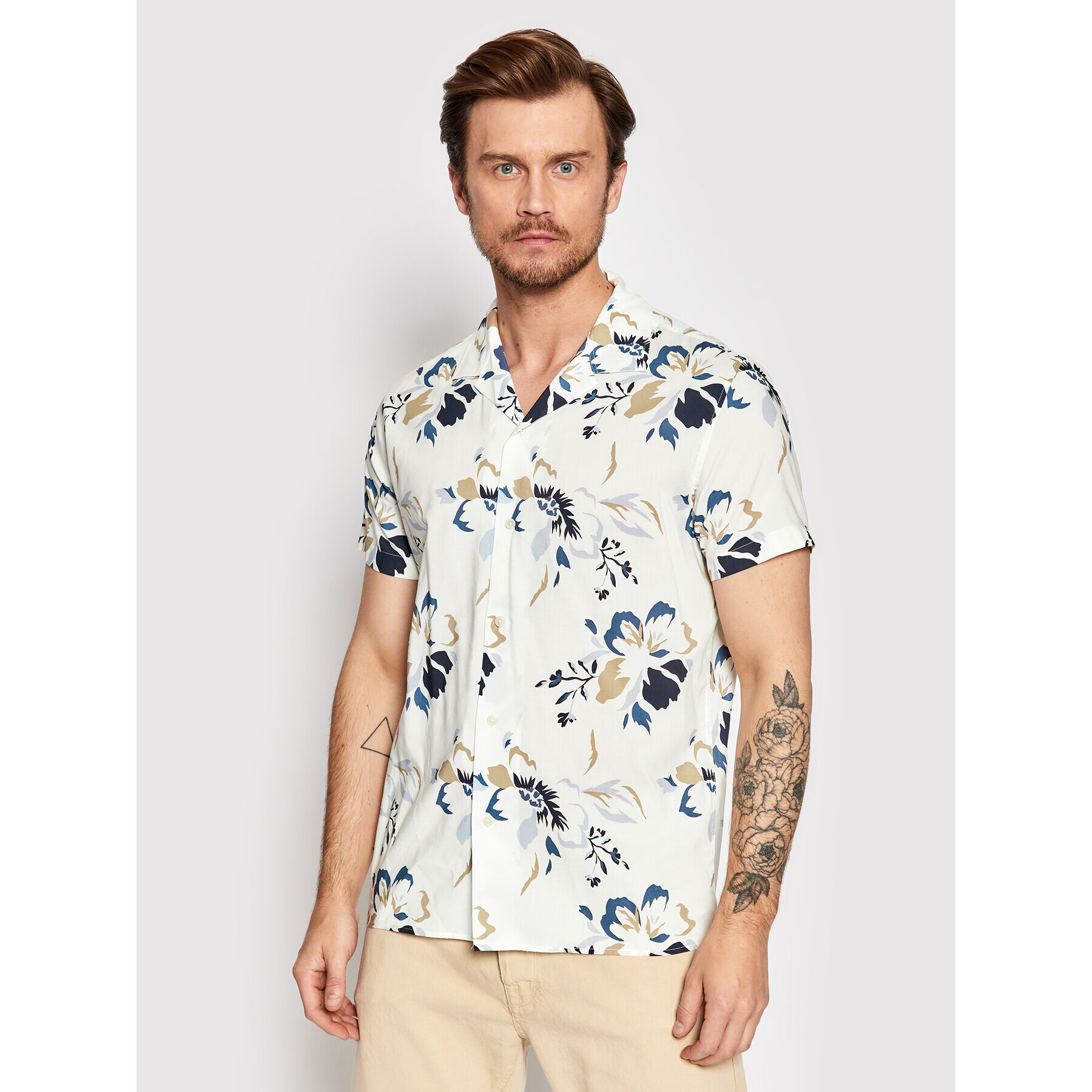 Selected Homme Риза Viggo 16083565 Бежов Regular Fit - Pepit.bg