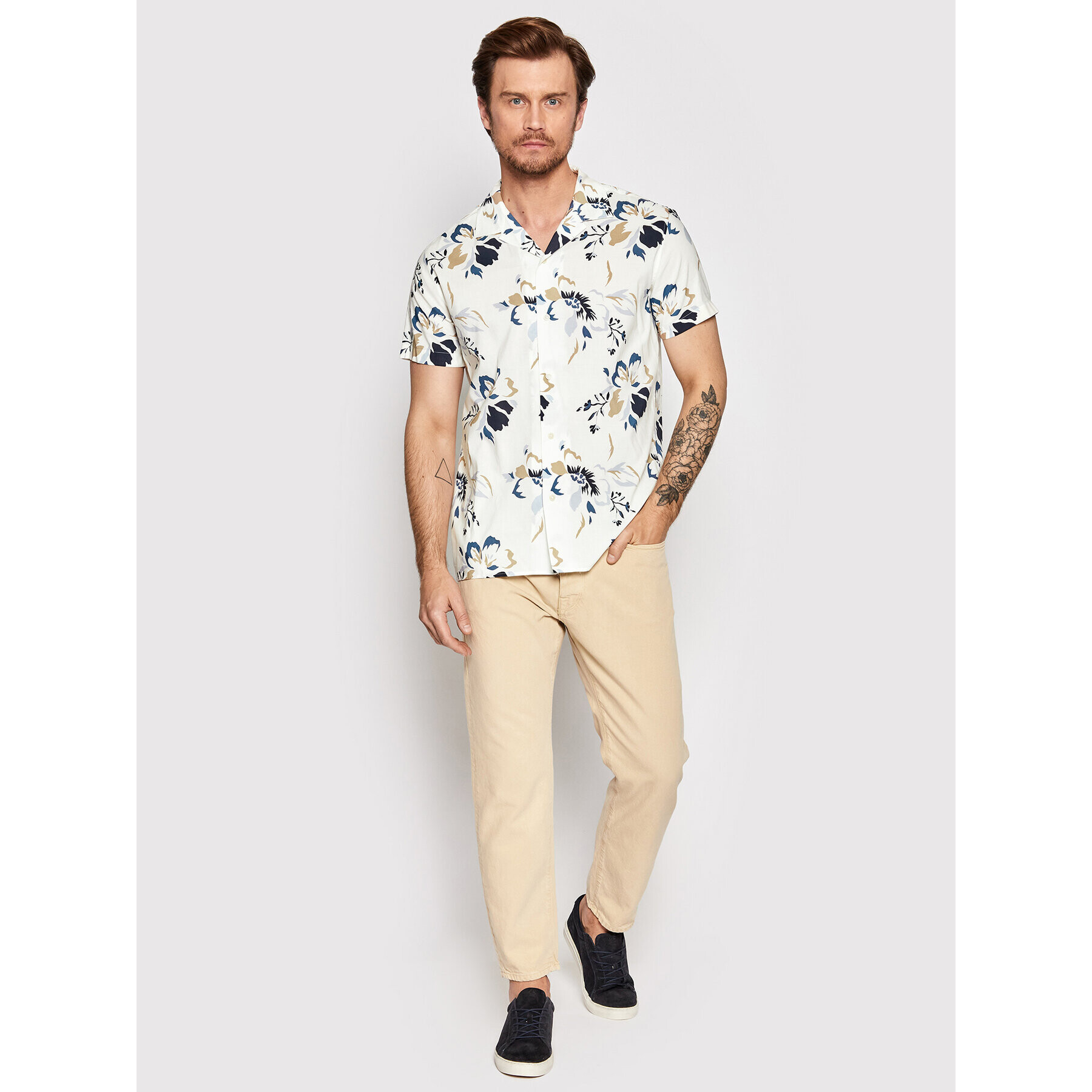 Selected Homme Риза Viggo 16083565 Бежов Regular Fit - Pepit.bg