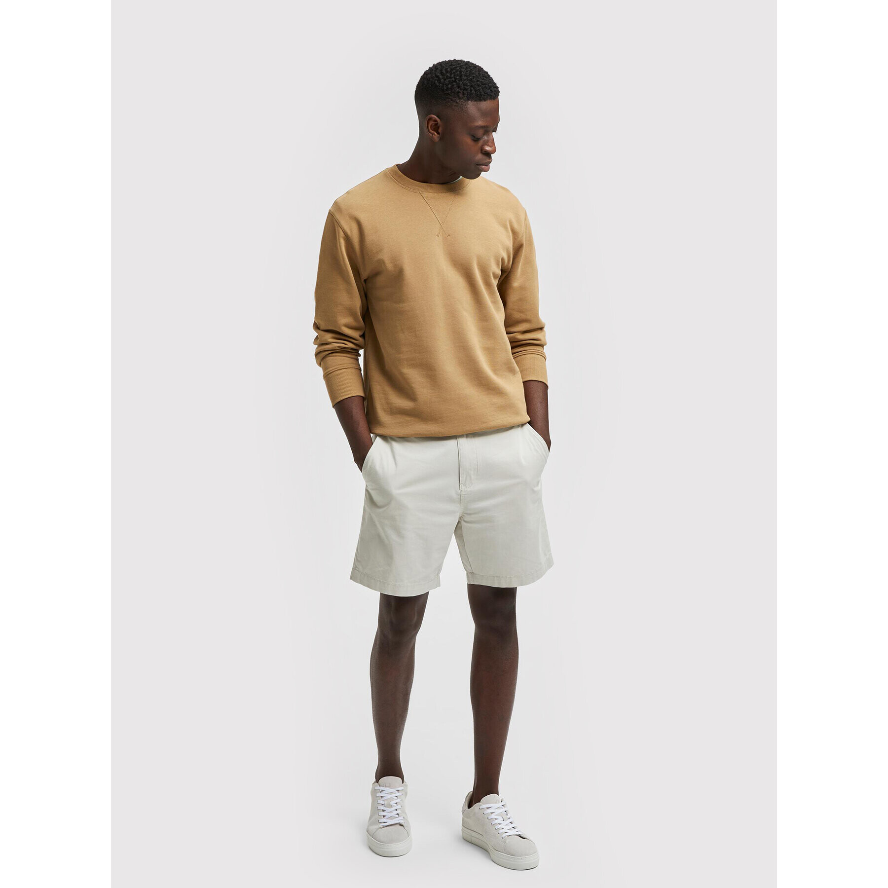 Selected Homme Шорти от плат Flex 16083844 Бежов Regular Fit - Pepit.bg