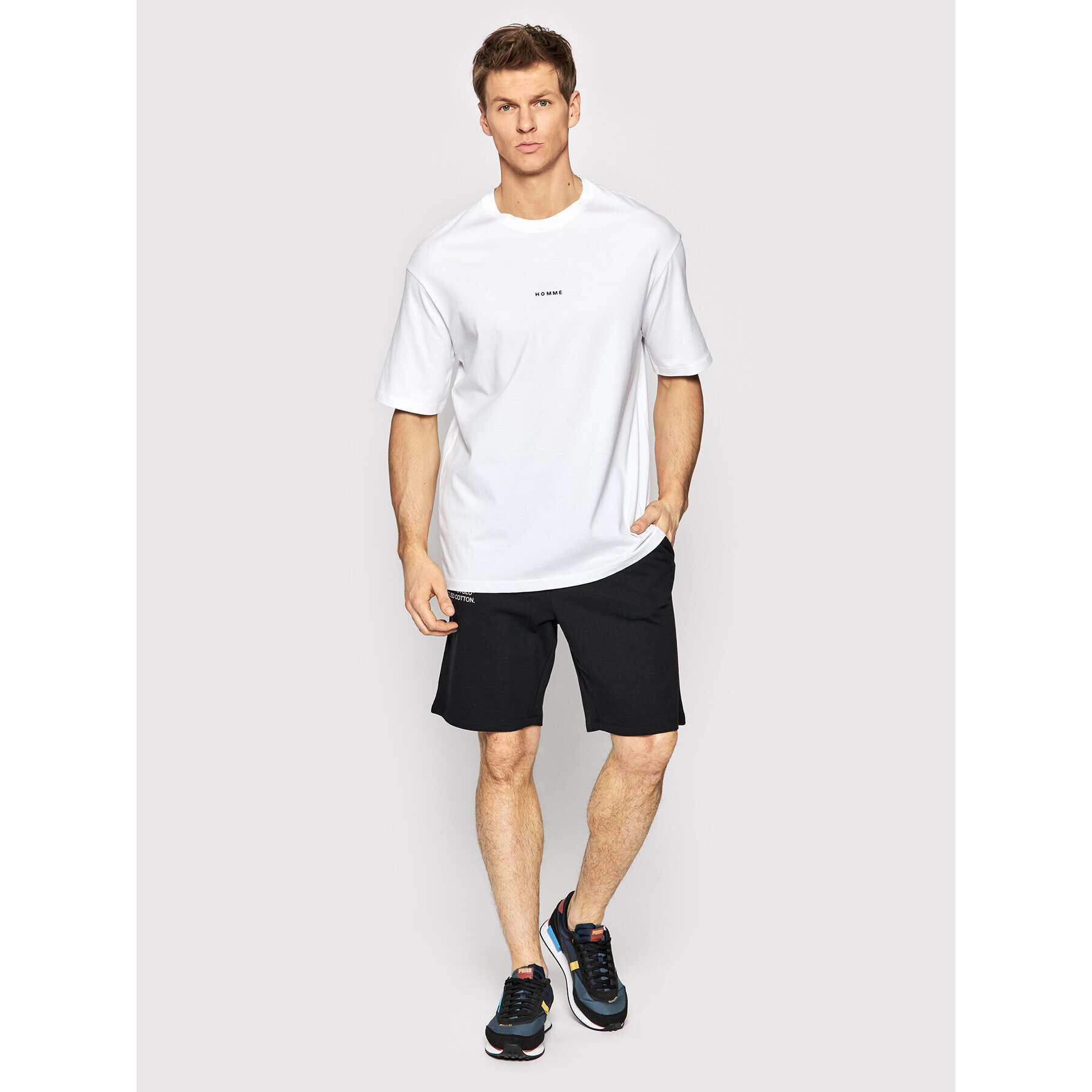 Selected Homme Спортни шорти Aaren 16083439 Черен Regular Fit - Pepit.bg