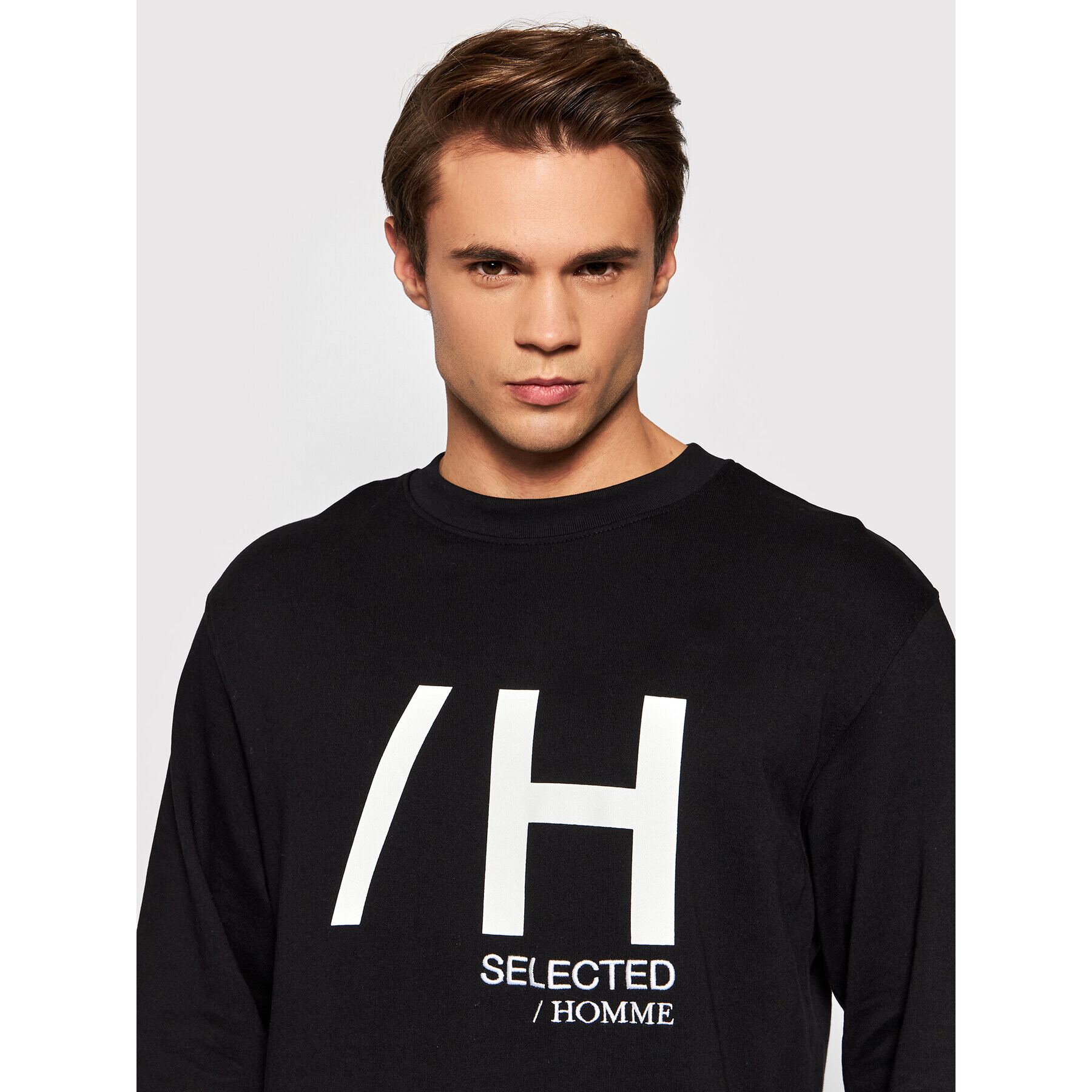 Selected Homme Суитшърт Madrid 16082914 Черен Regular Fit - Pepit.bg