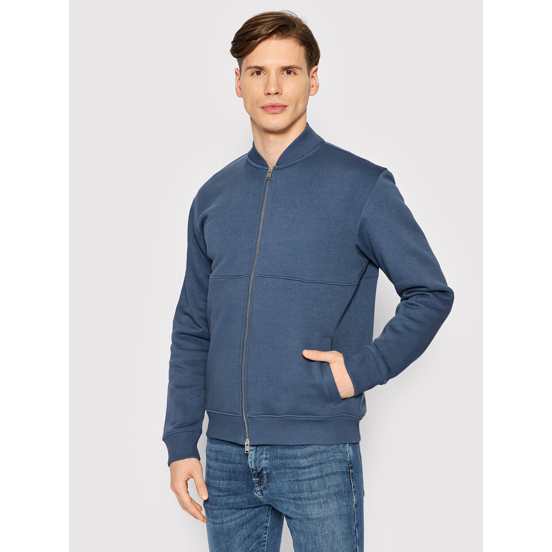 Selected Homme Суитшърт Noah 16083441 Син Relaxed Fit - Pepit.bg
