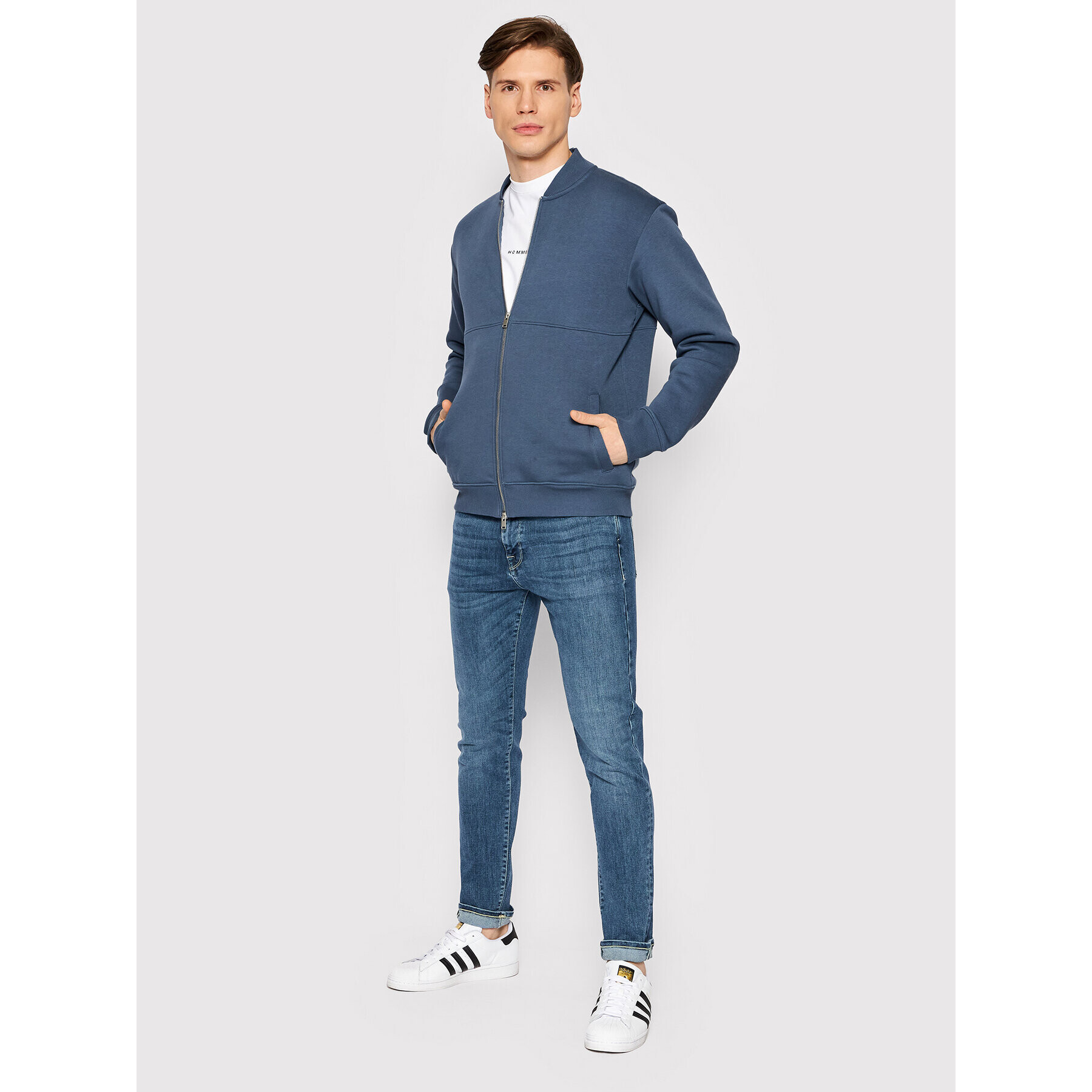Selected Homme Суитшърт Noah 16083441 Син Relaxed Fit - Pepit.bg
