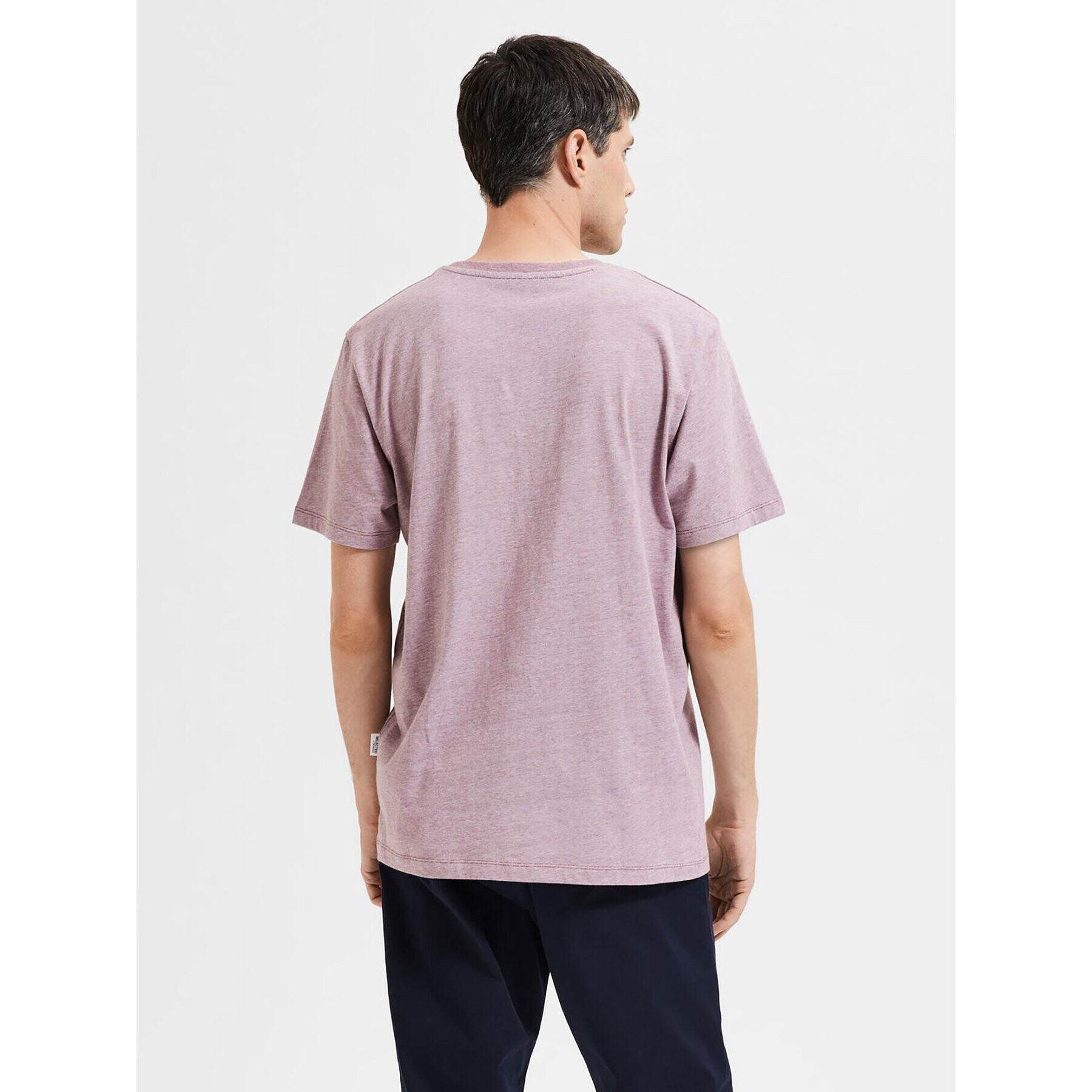 Selected Homme Тишърт 16087843 Розов Regular Fit - Pepit.bg