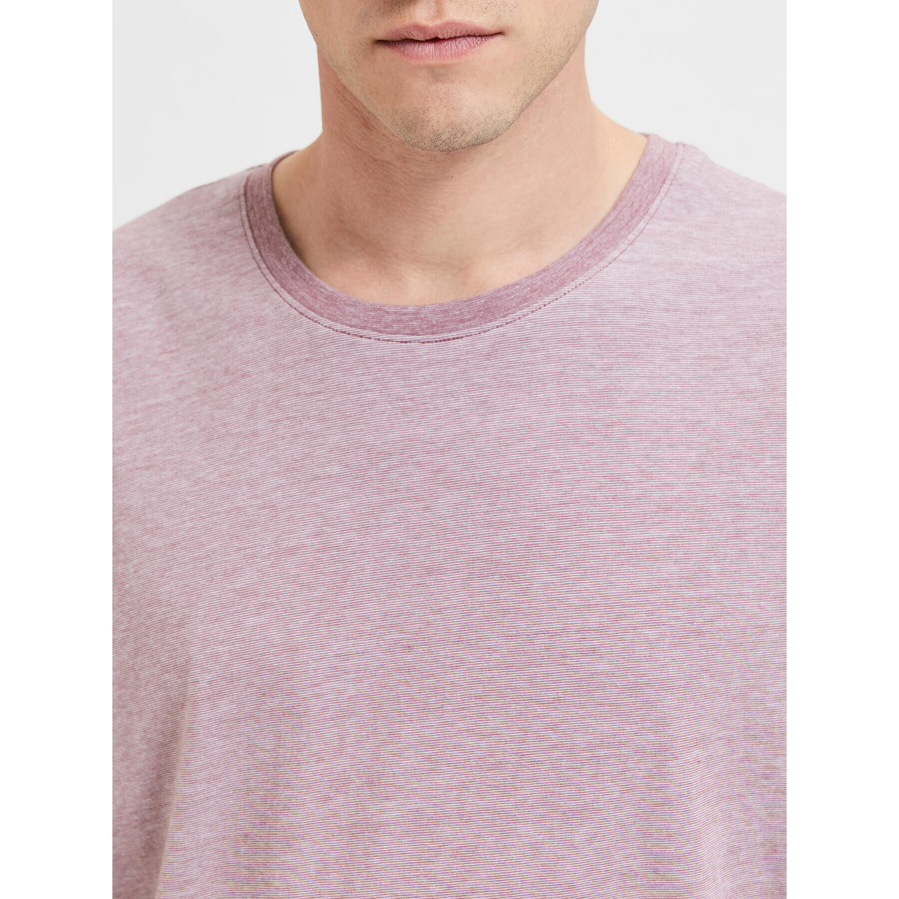 Selected Homme Тишърт 16087843 Розов Regular Fit - Pepit.bg
