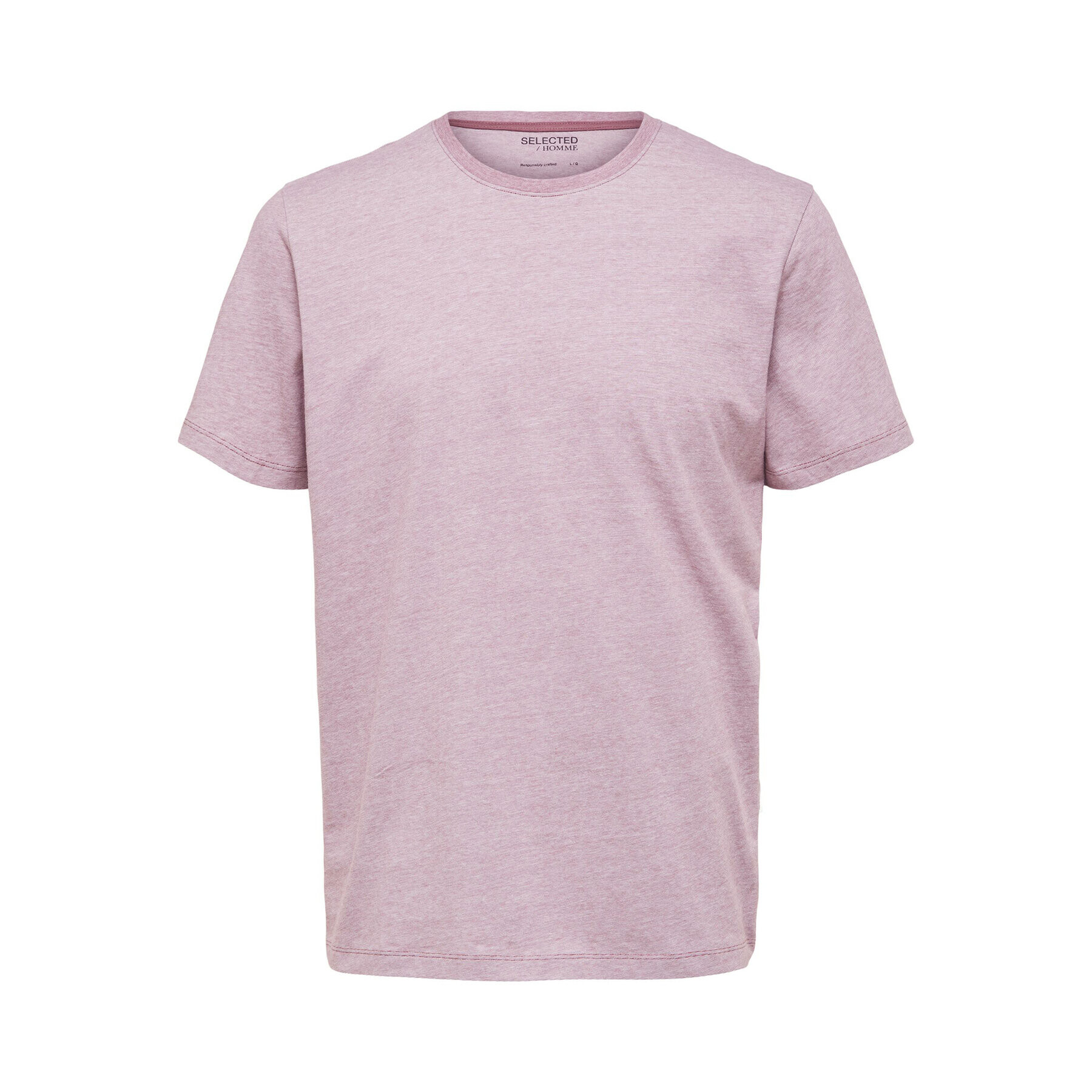 Selected Homme Тишърт 16087843 Розов Regular Fit - Pepit.bg