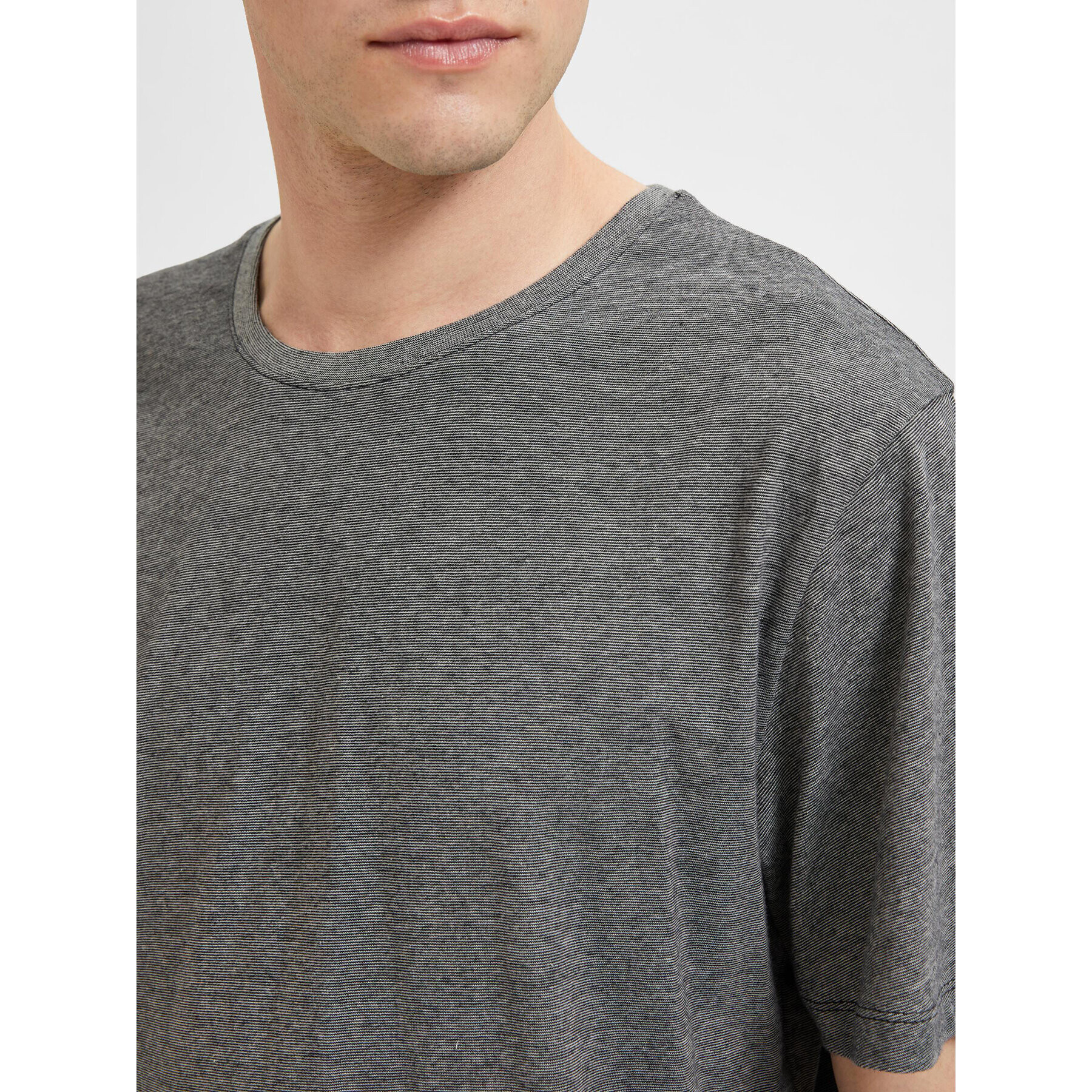 Selected Homme Тишърт 16087843 Сив Regular Fit - Pepit.bg