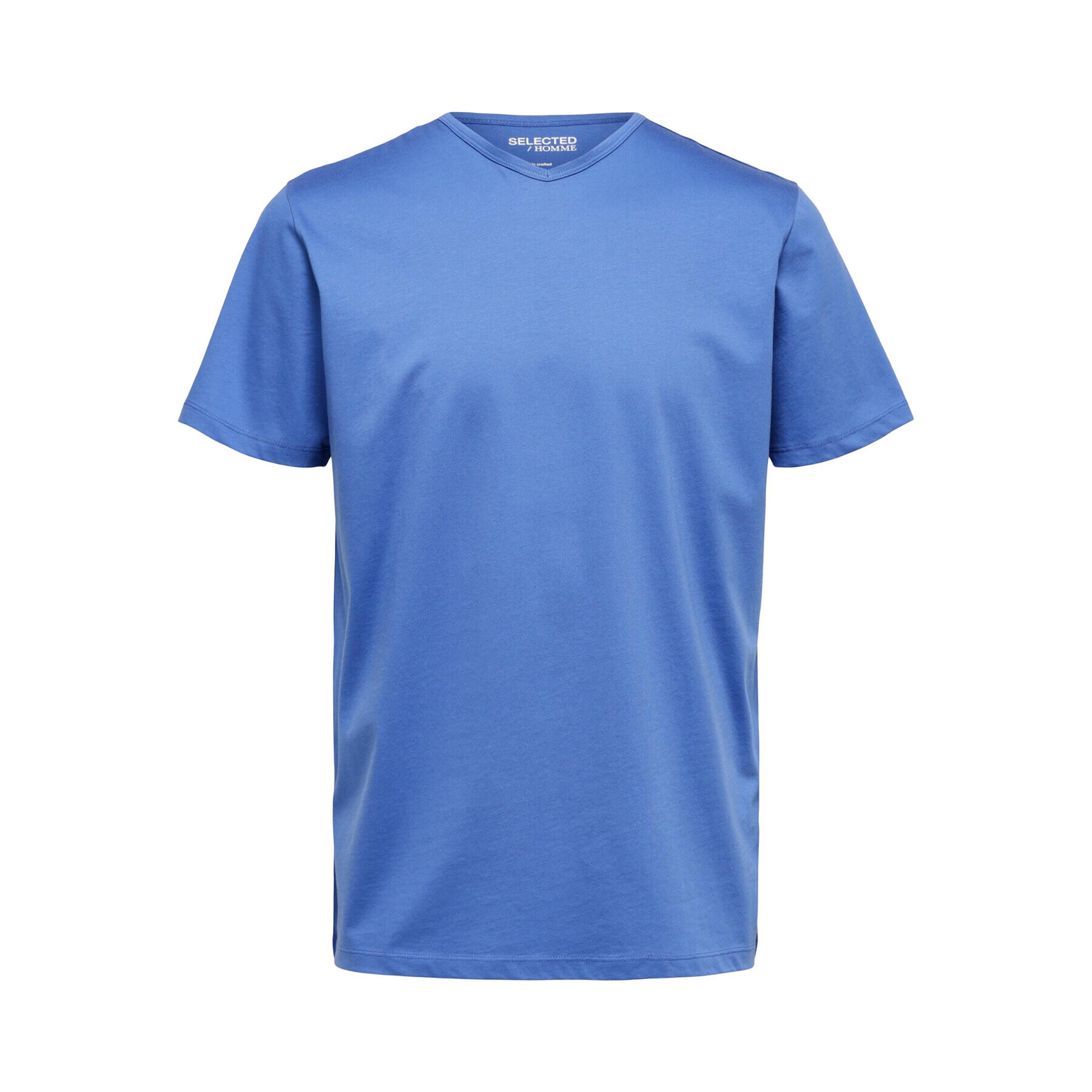 Selected Homme Тишърт 16088574 Син Regular Fit - Pepit.bg