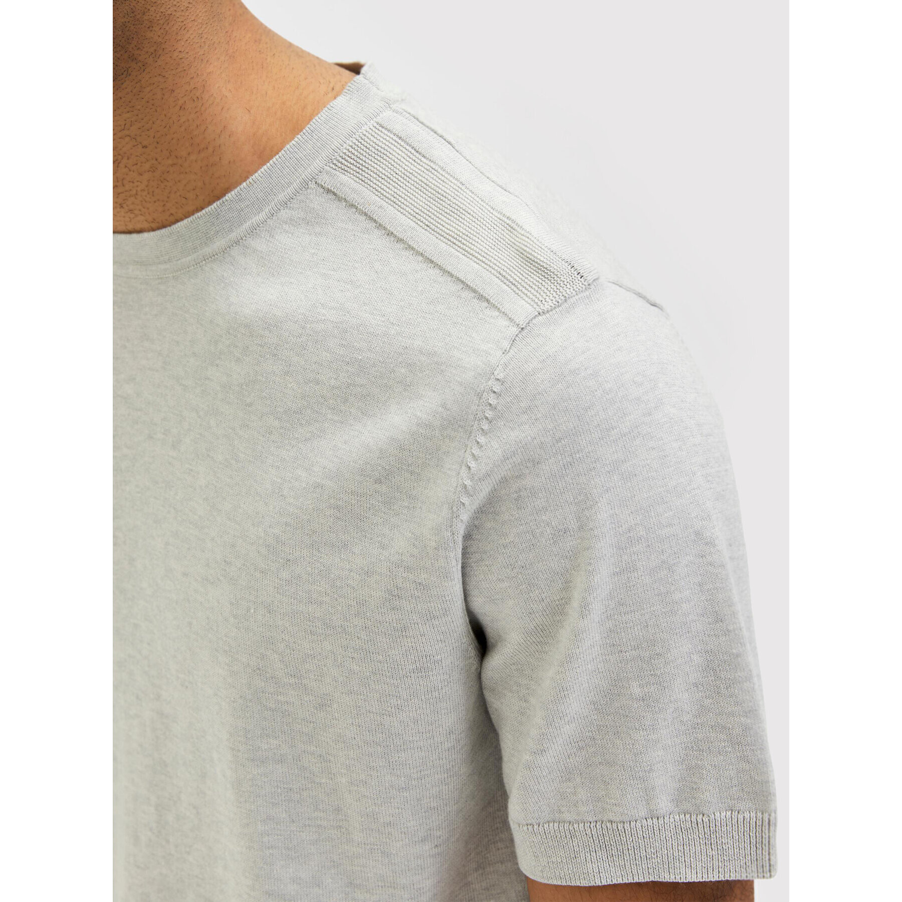 Selected Homme Тишърт Berg 16084196 Сив Regular Fit - Pepit.bg
