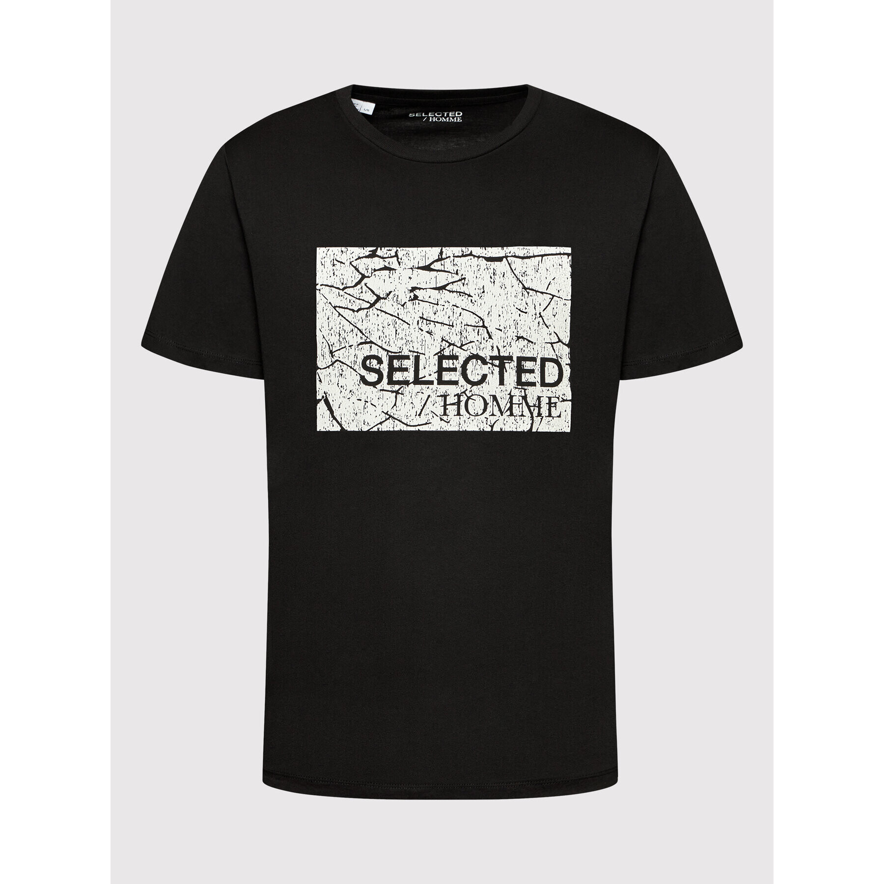 Selected Homme Тишърт Dani 16085964 Черен Regular Fit - Pepit.bg