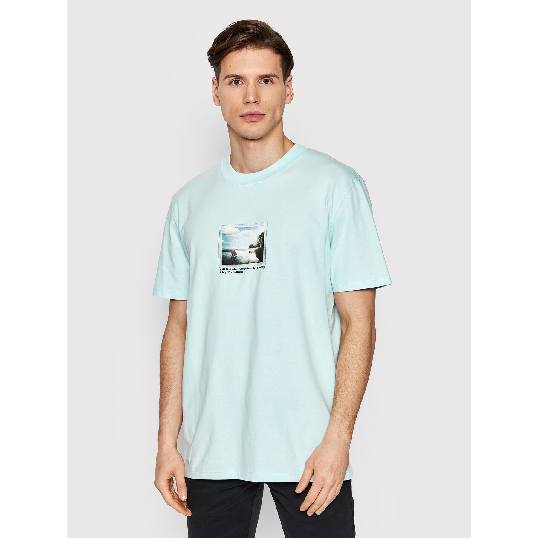 Selected Homme Тишърт Denton 16083430 Син Relaxed Fit - Pepit.bg