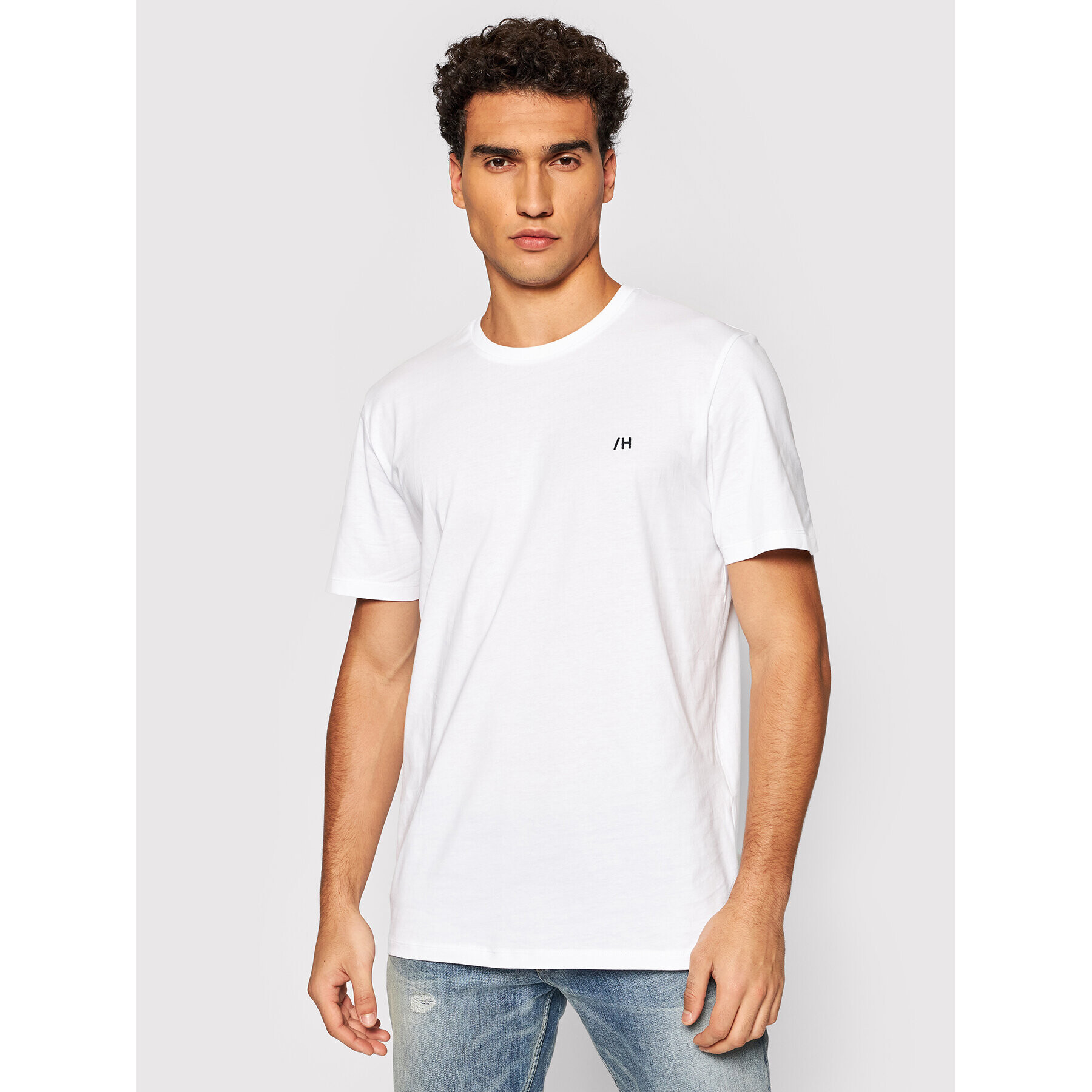 Selected Homme Тишърт Madrid 16082911 Бял Regular Fit - Pepit.bg