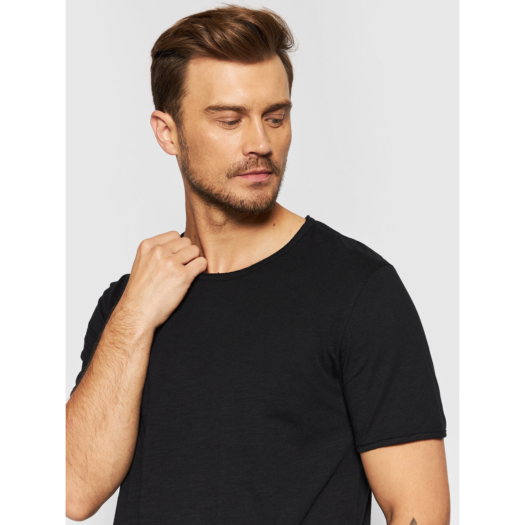 Selected Homme Тишърт Morgan 16071775 Черен Regular Fit - Pepit.bg