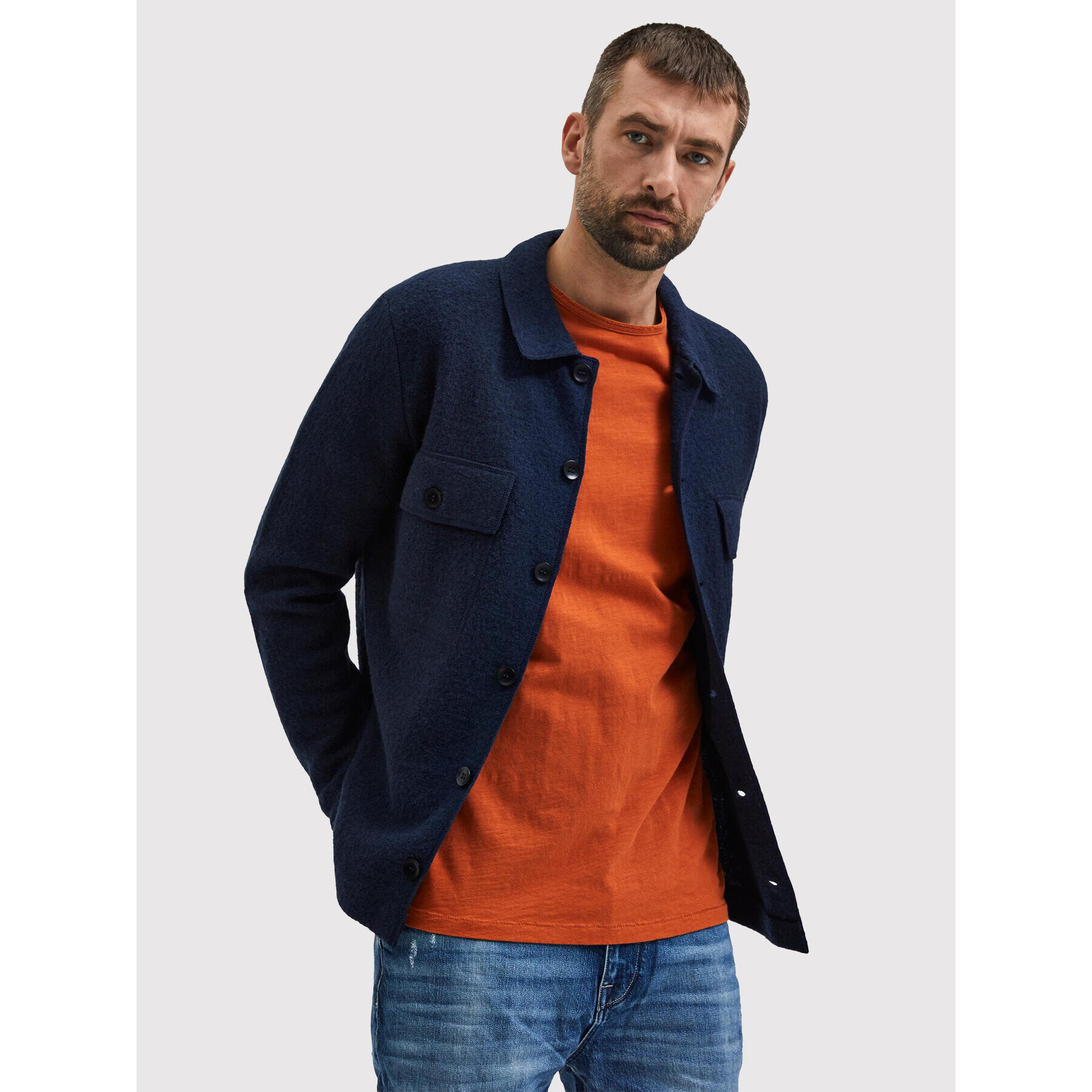 Selected Homme Тишърт Morgan 16071775 Кафяв Regular Fit - Pepit.bg