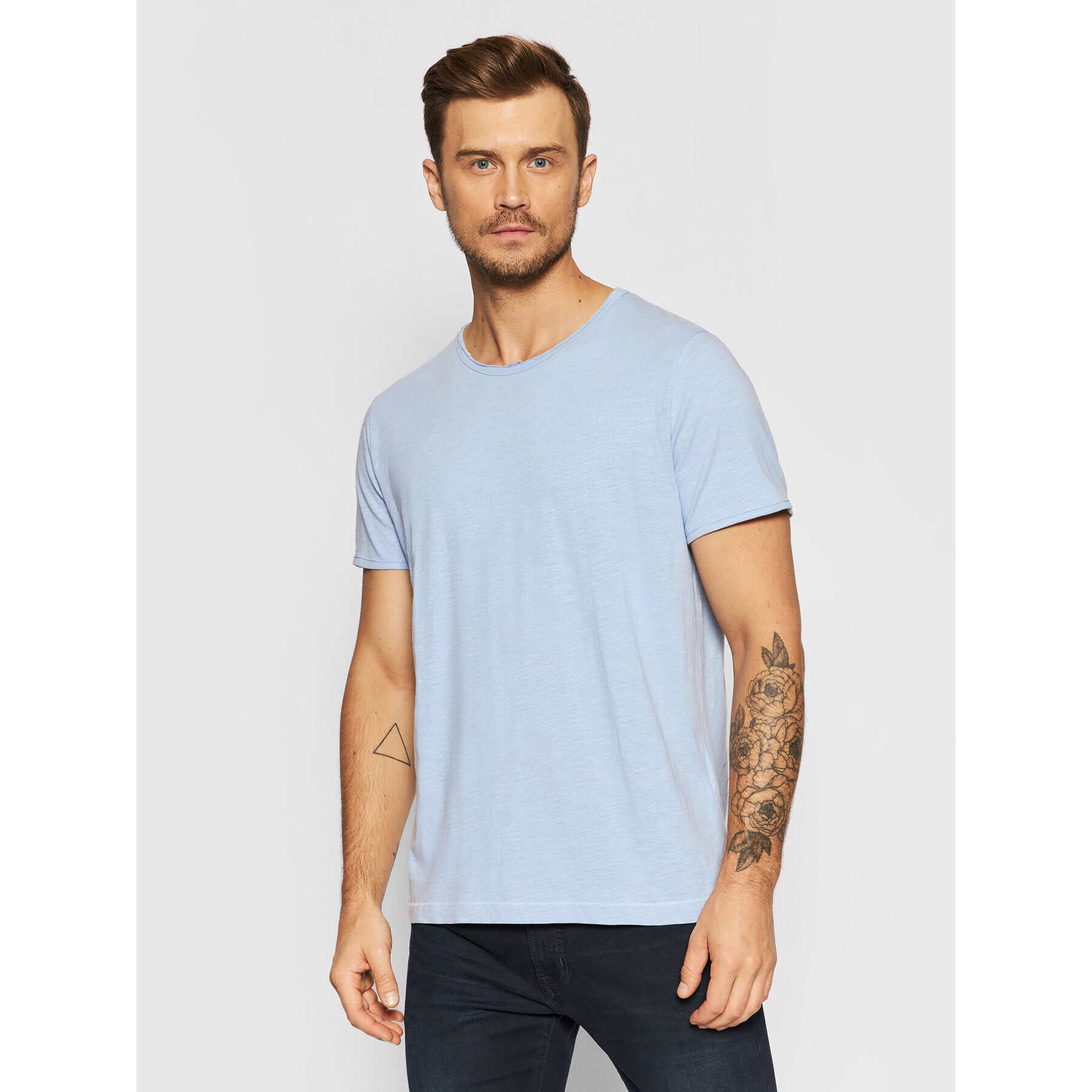 Selected Homme Тишърт Morgan 16071775 Син Regular Fit - Pepit.bg