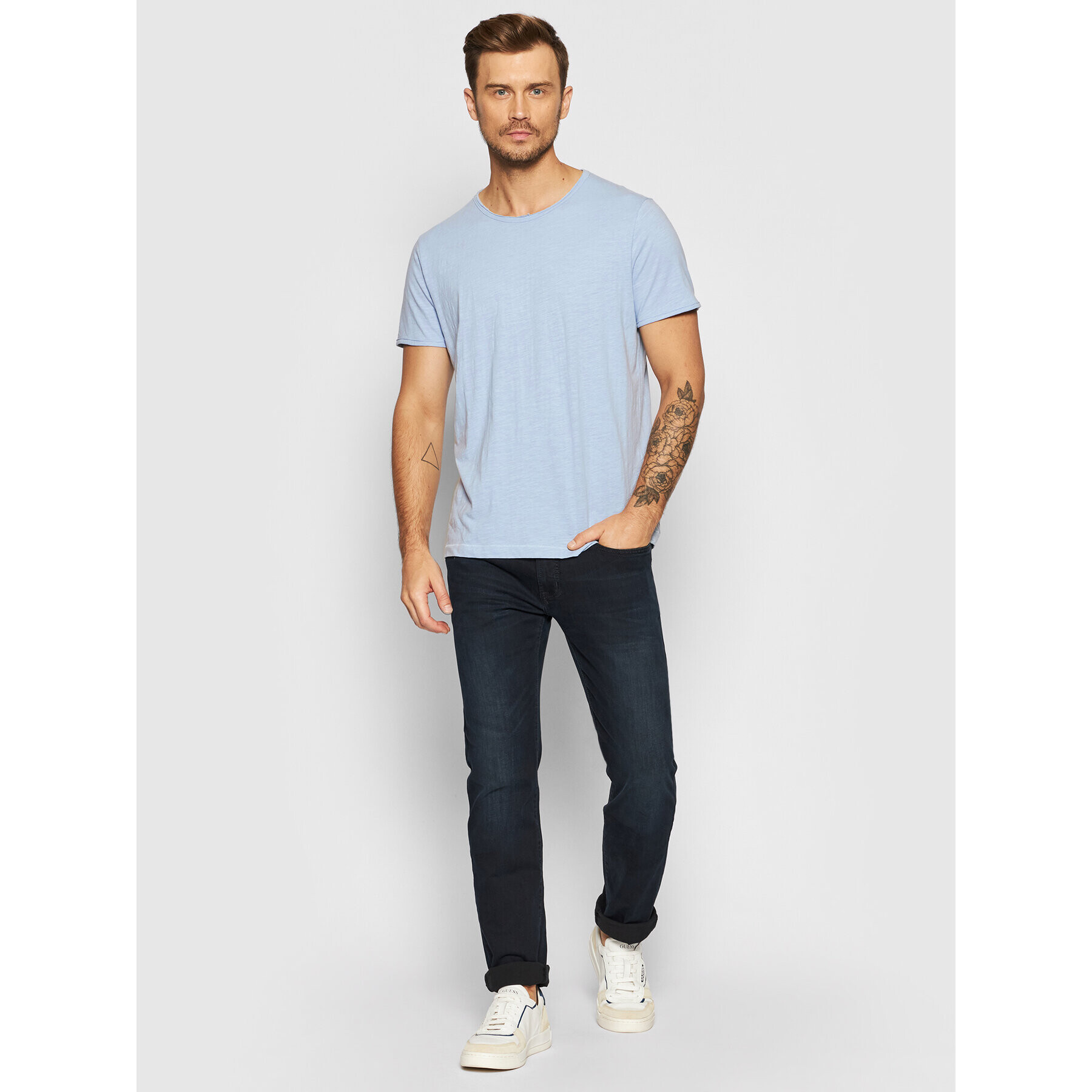 Selected Homme Тишърт Morgan 16071775 Син Regular Fit - Pepit.bg