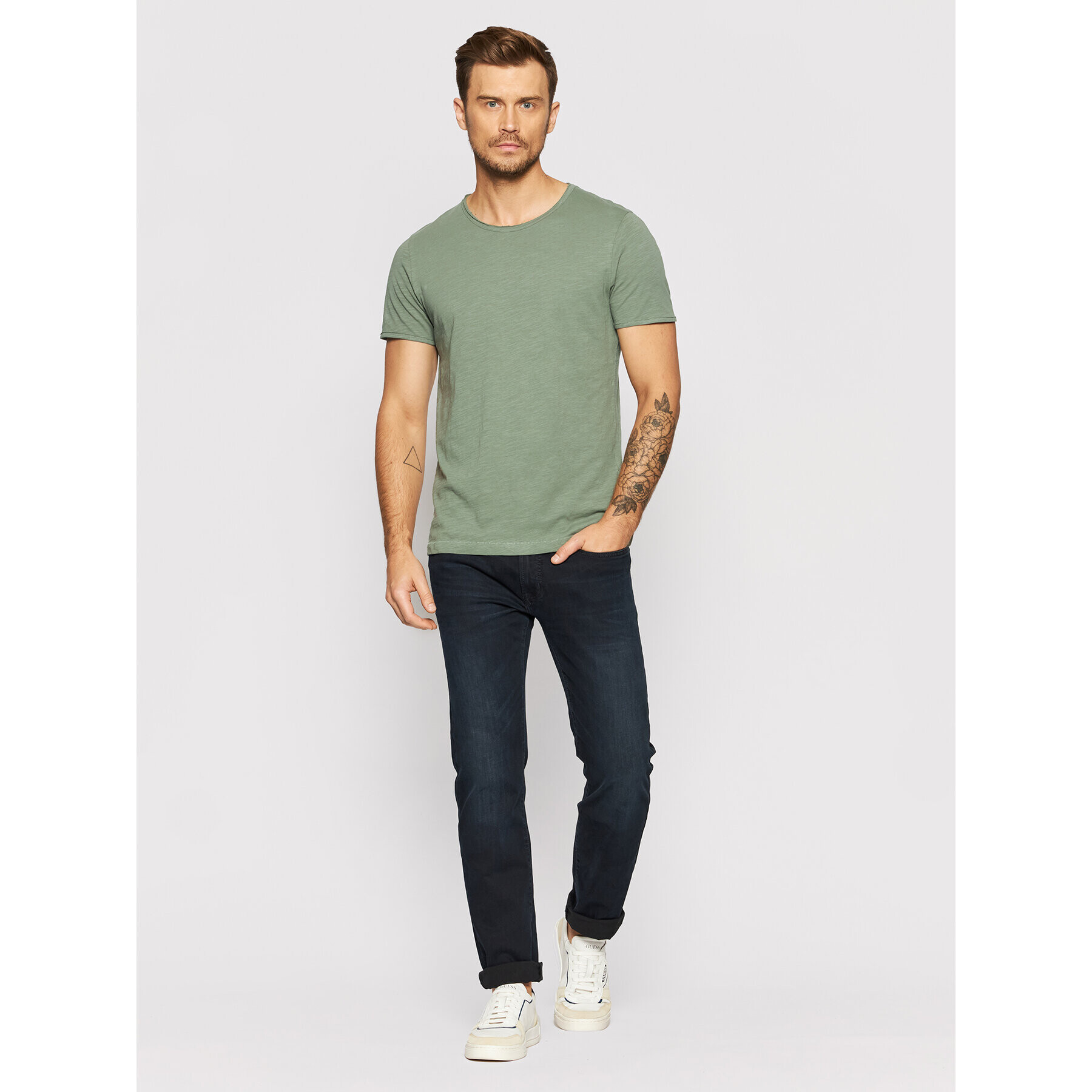 Selected Homme Тишърт Morgan 16071775 Зелен Regular Fit - Pepit.bg