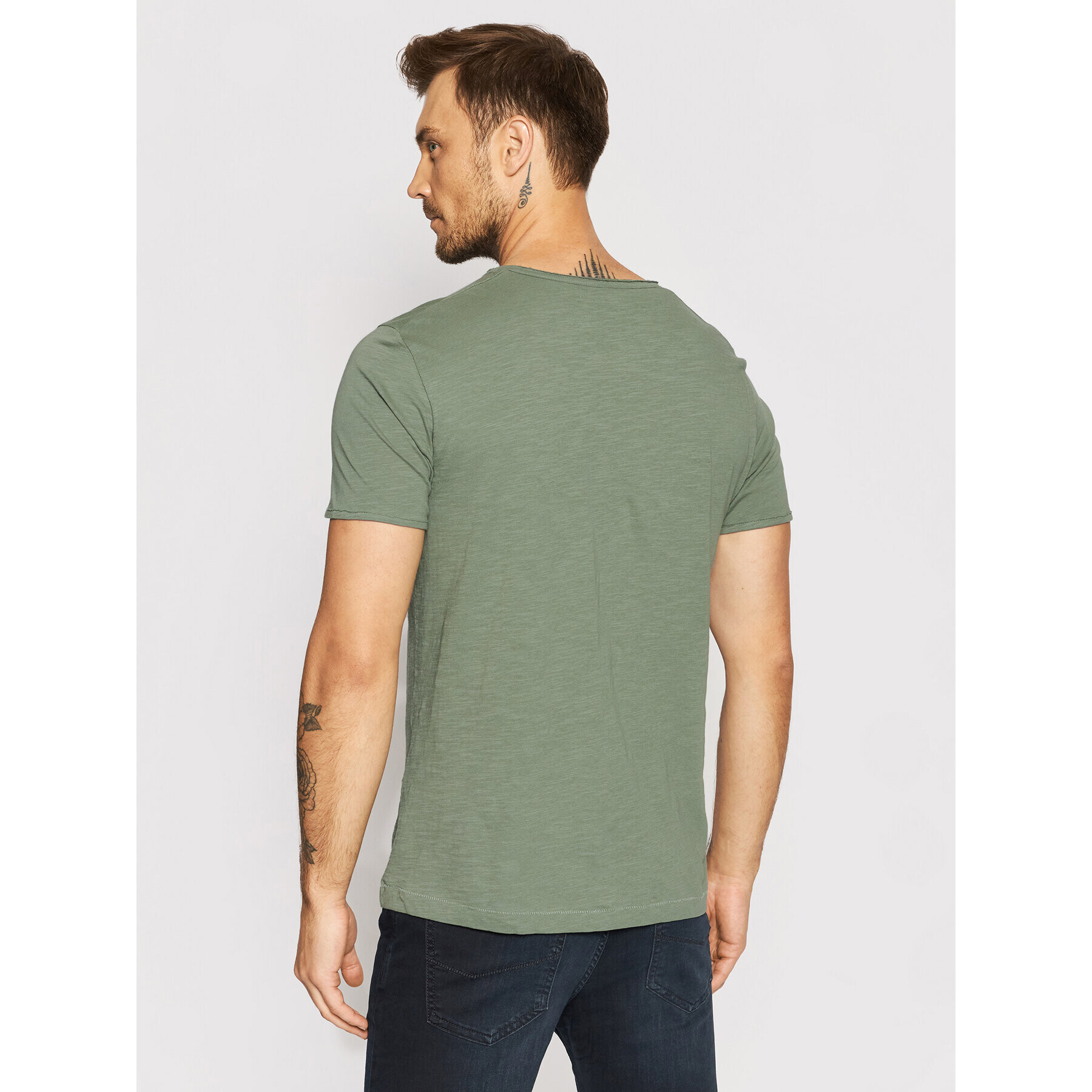 Selected Homme Тишърт Morgan 16071775 Зелен Regular Fit - Pepit.bg
