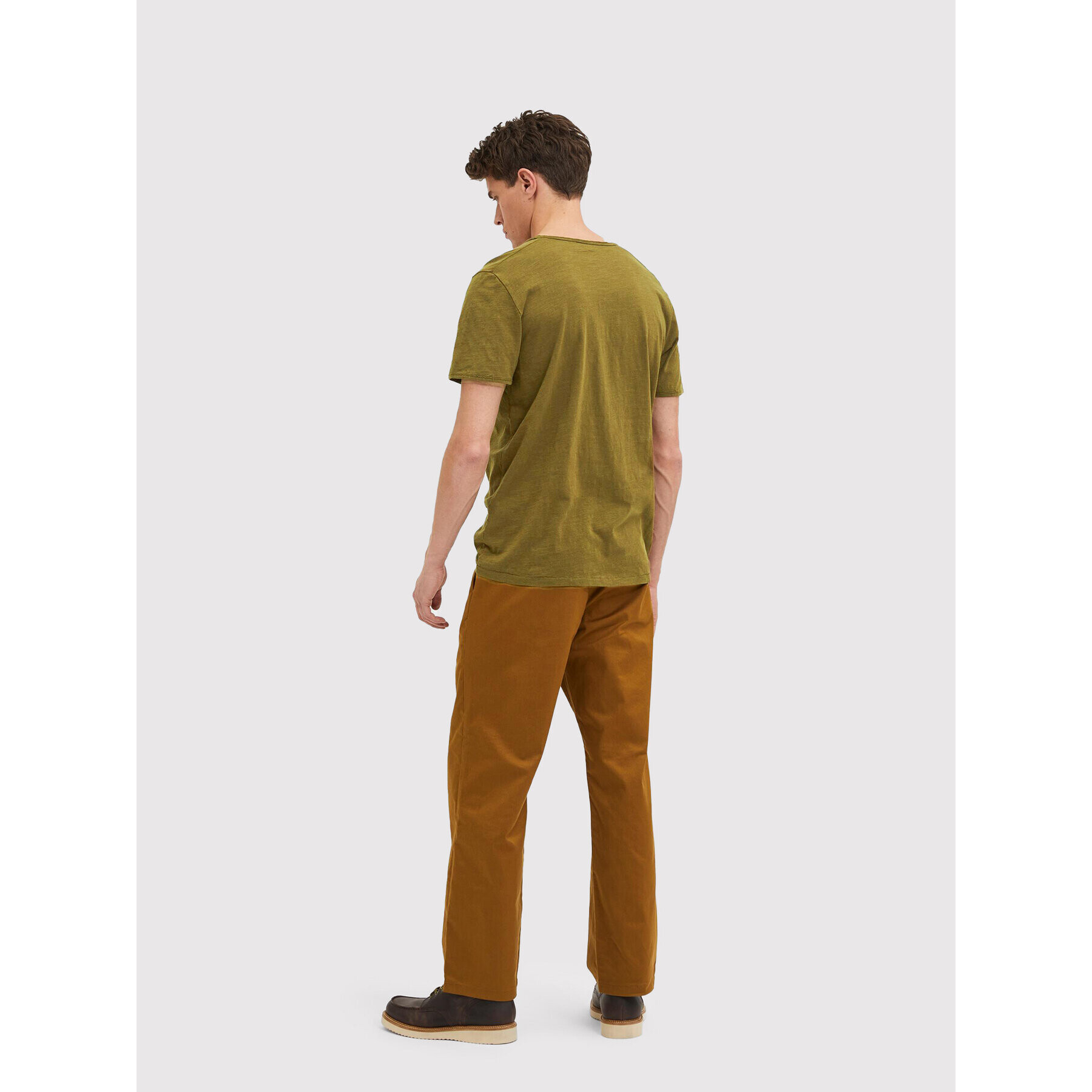 Selected Homme Тишърт Morgan 16071775 Зелен Regular Fit - Pepit.bg