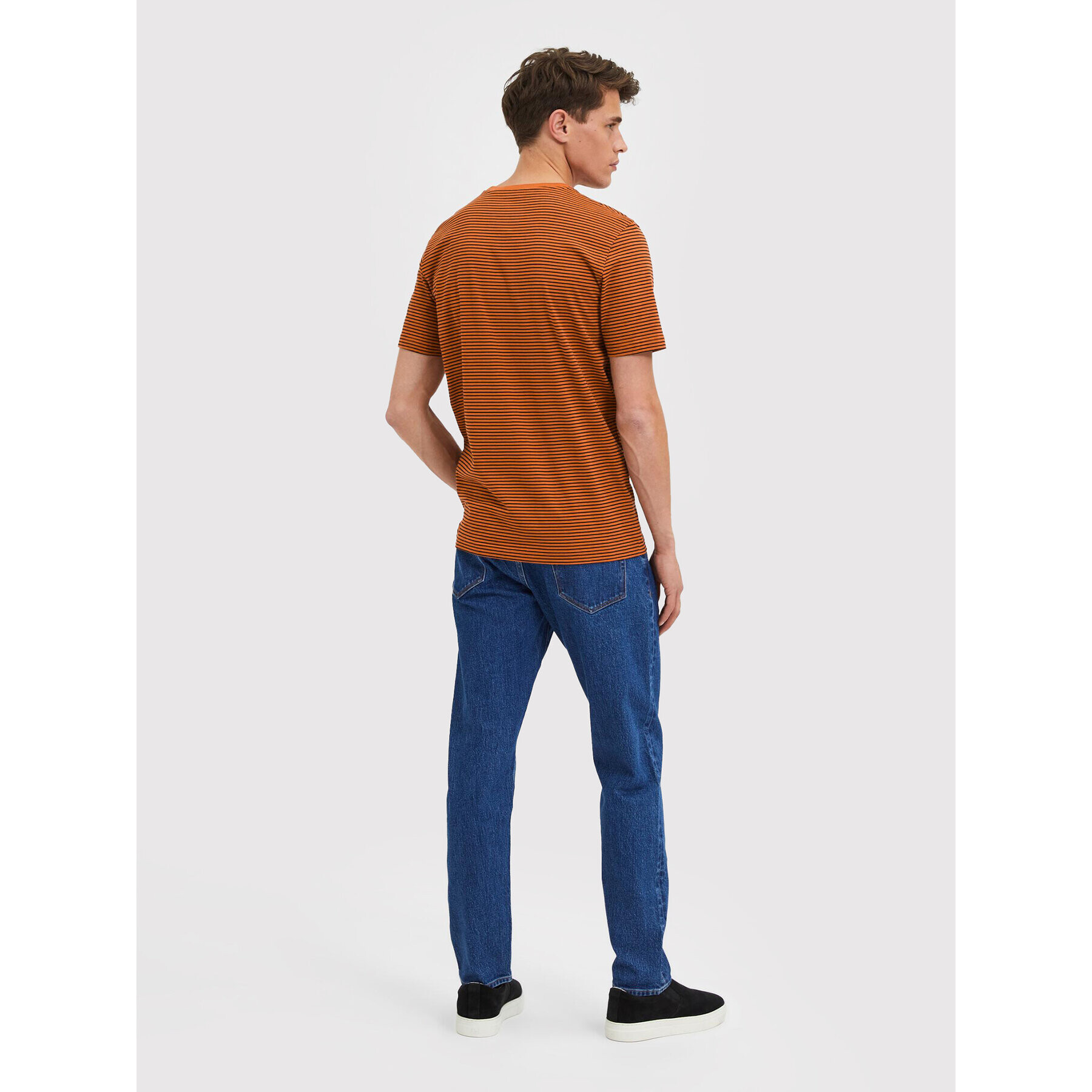 Selected Homme Тишърт Norman 16080129 Кафяв Regular Fit - Pepit.bg