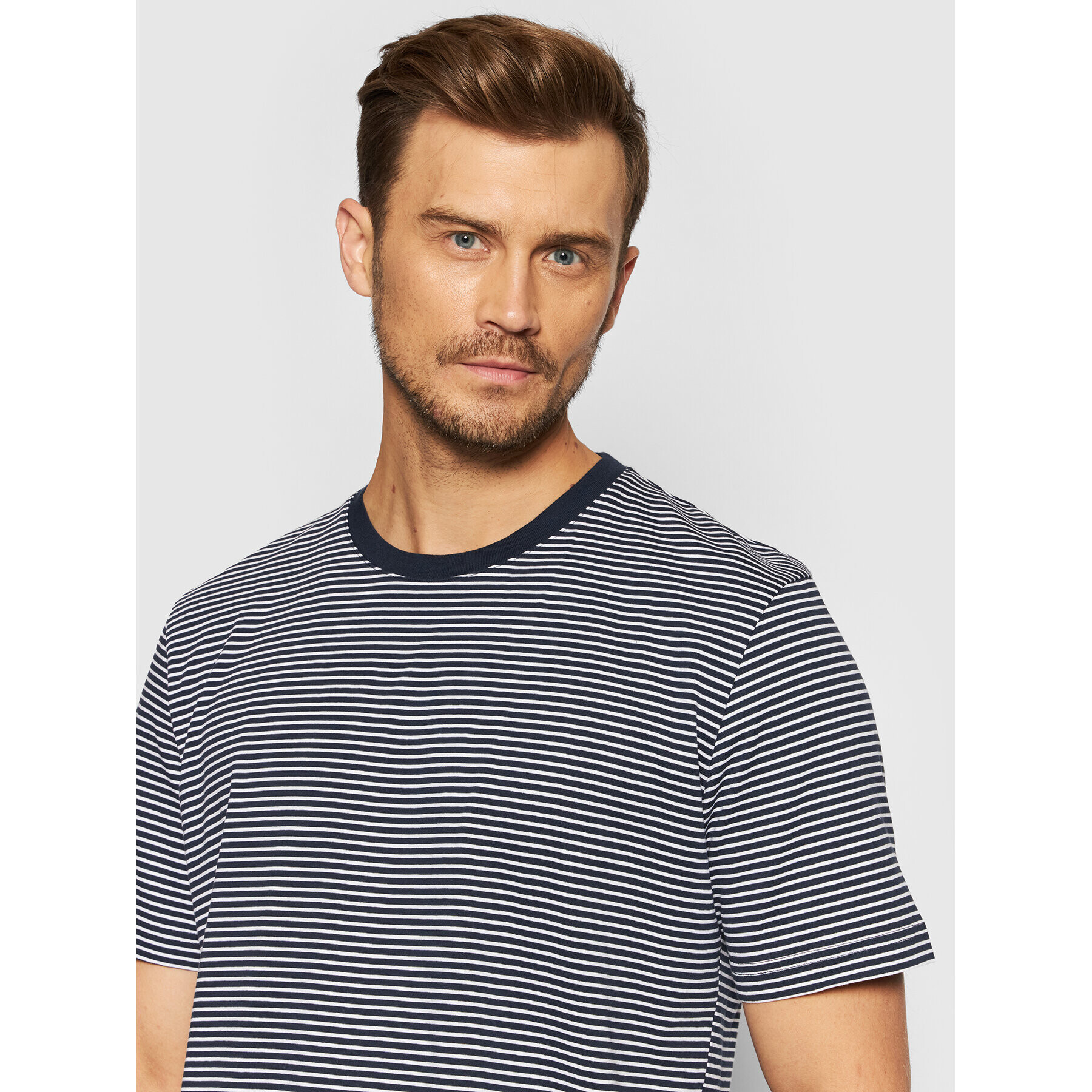 Selected Homme Тишърт Norman 16080129 Тъмносин Regular Fit - Pepit.bg