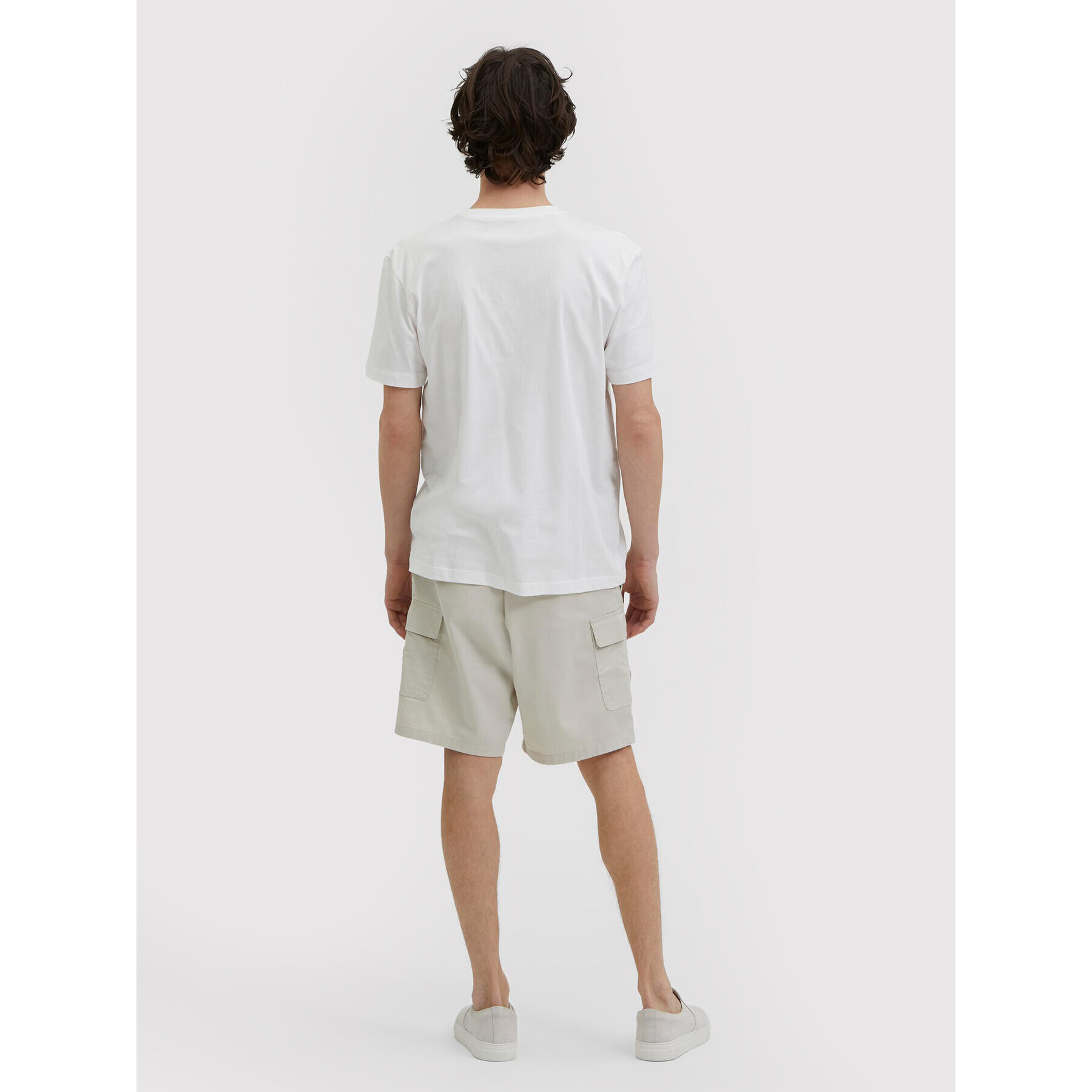 Selected Homme Тишърт Rob 16084688 Бял Relaxed Fit - Pepit.bg