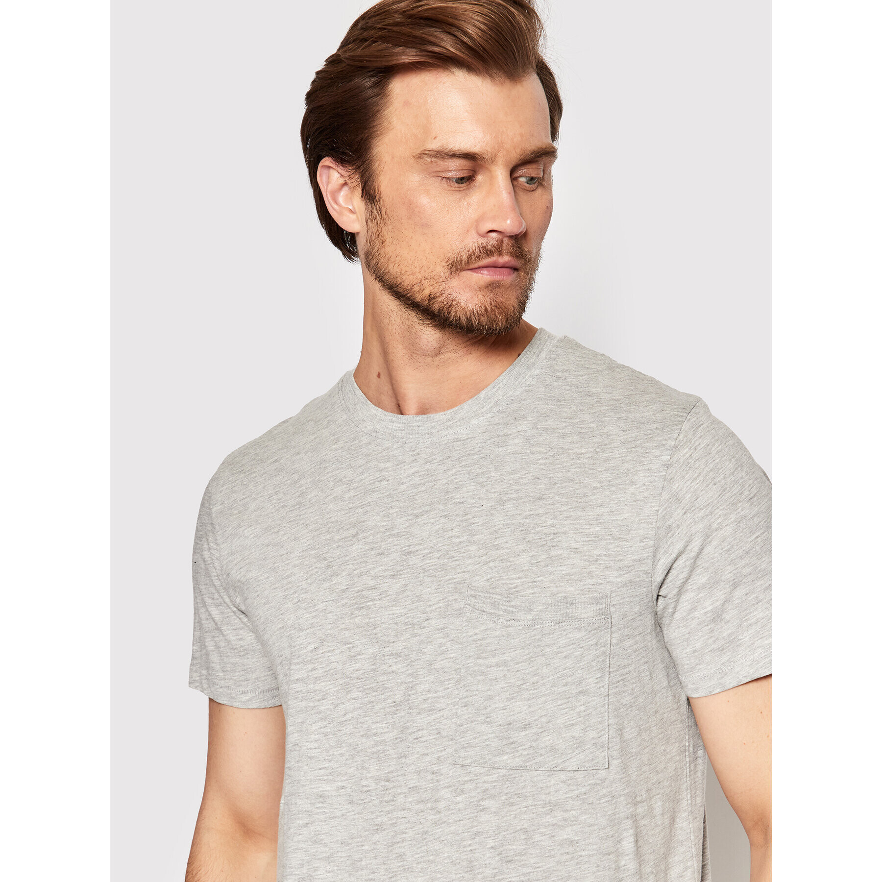 Selected Homme Тишърт Rockford 16083432 Сив Regular Fit - Pepit.bg