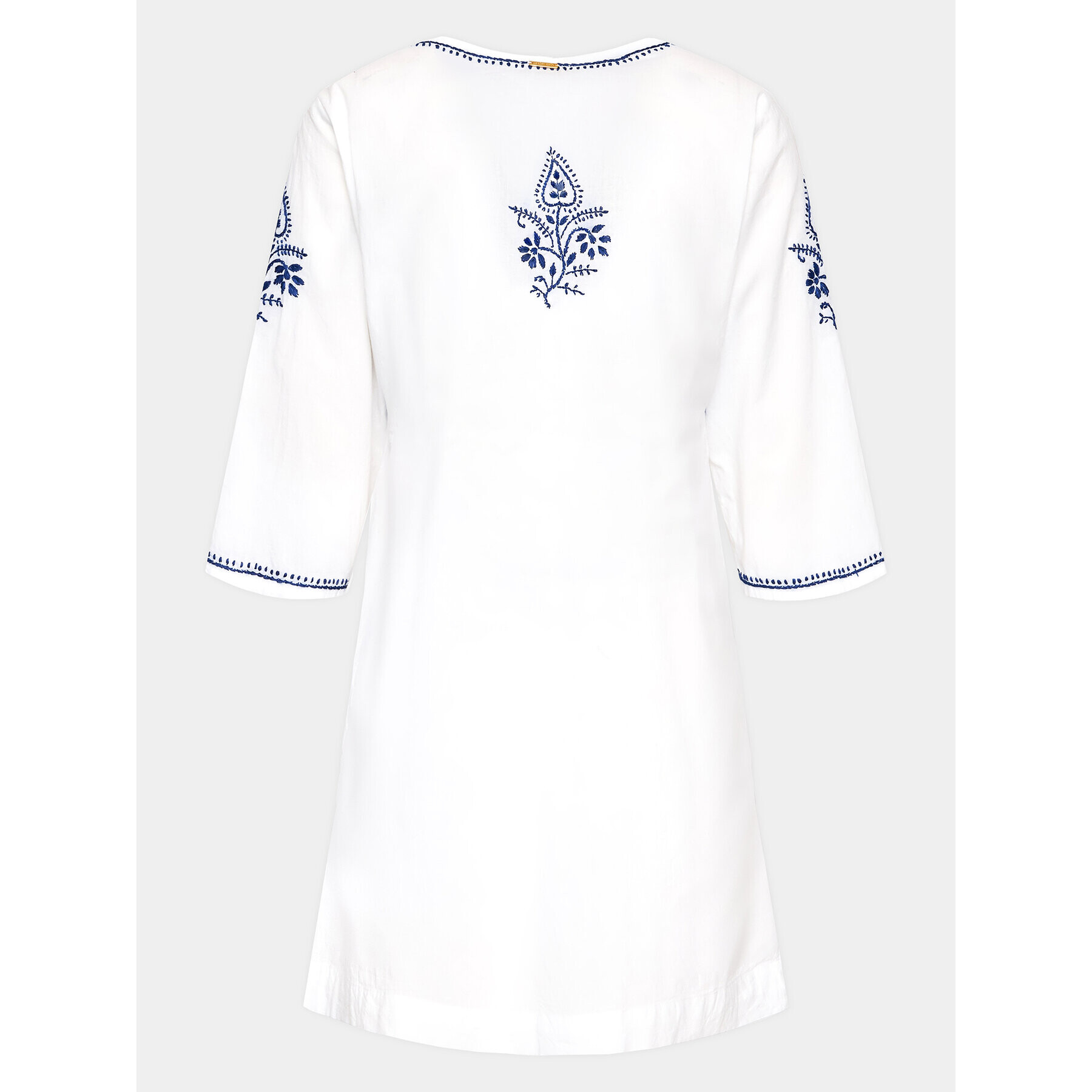 Selmark Лятна рокля BH295 Бял Regular Fit - Pepit.bg