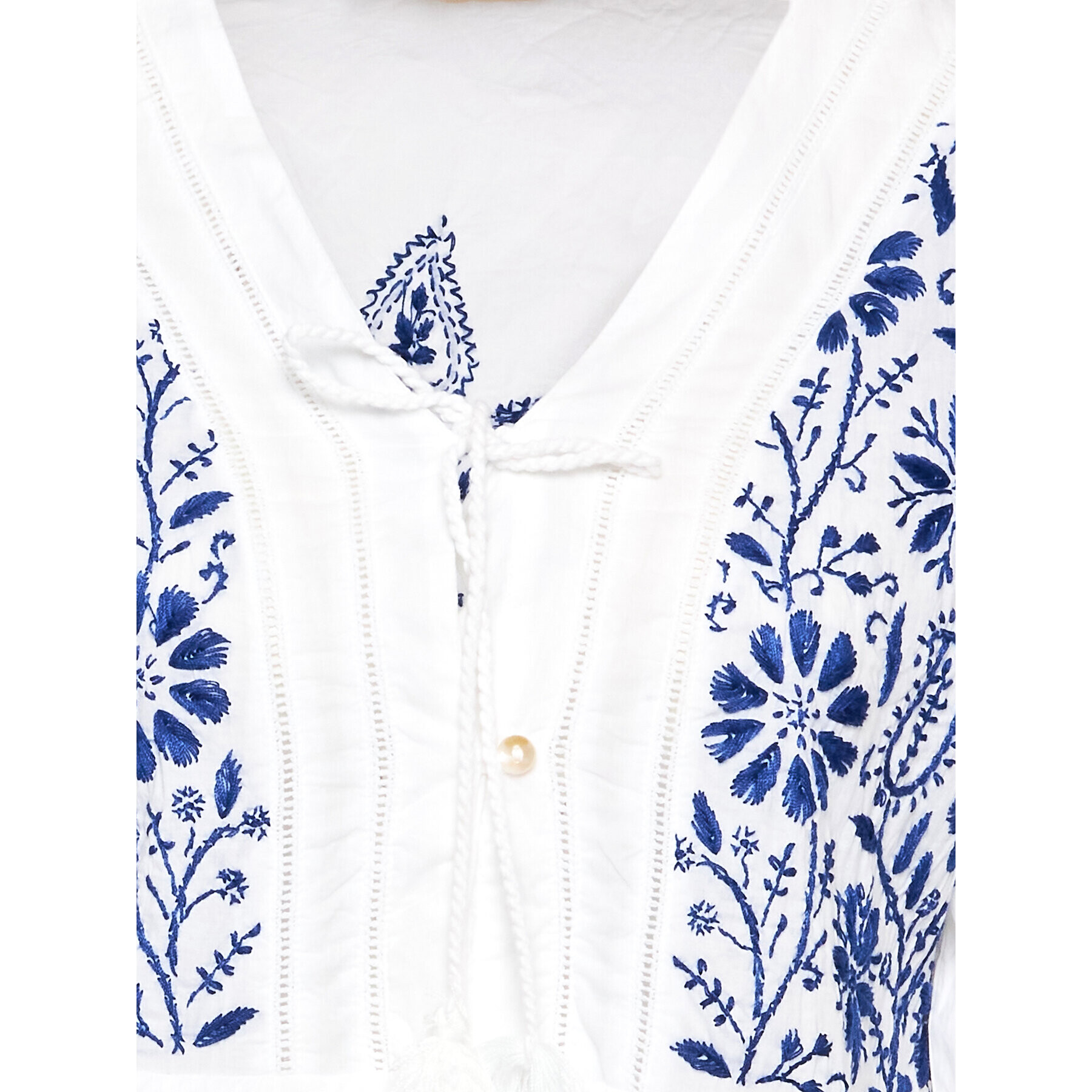 Selmark Лятна рокля BH295 Бял Regular Fit - Pepit.bg