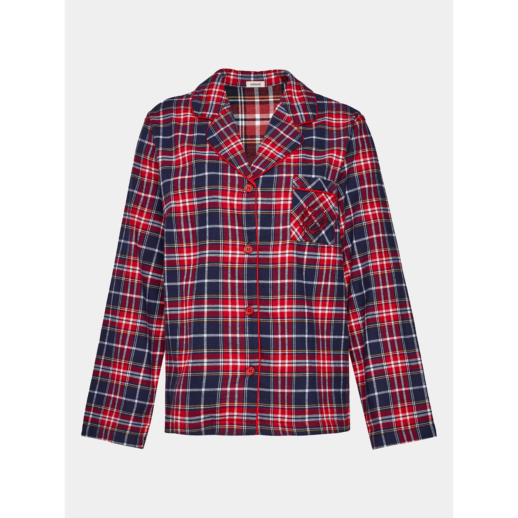 Selmark Пижама Big Family P7276 Червен Regular Fit - Pepit.bg