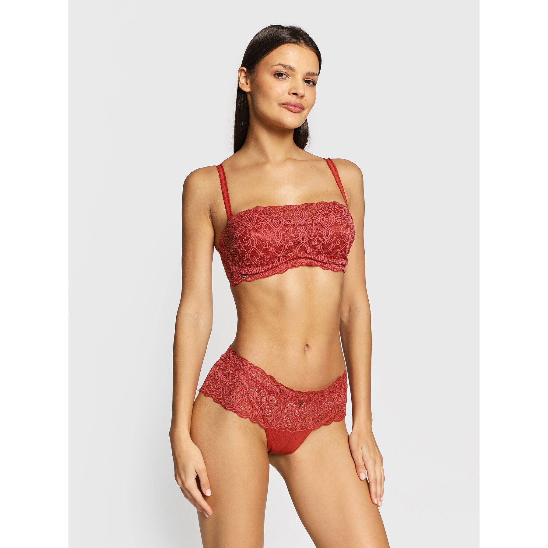Selmark Сутиен с банели Francesca 60936 Червен - Pepit.bg