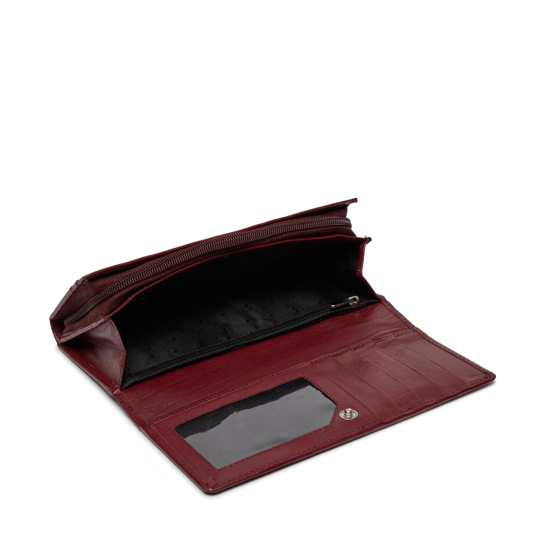 Semi Line Голям дамски портфейл P8264-2 Бордо - Pepit.bg