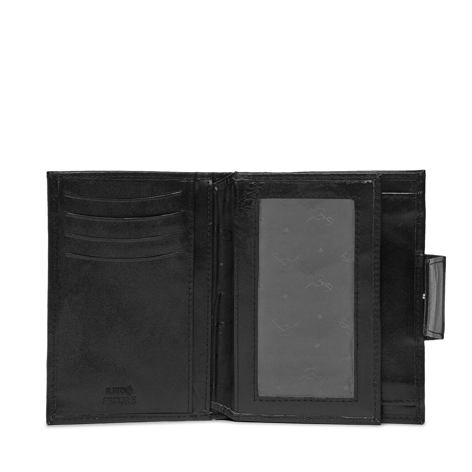 Semi Line Голям мъжки портфейл P8261-0 Черен - Pepit.bg