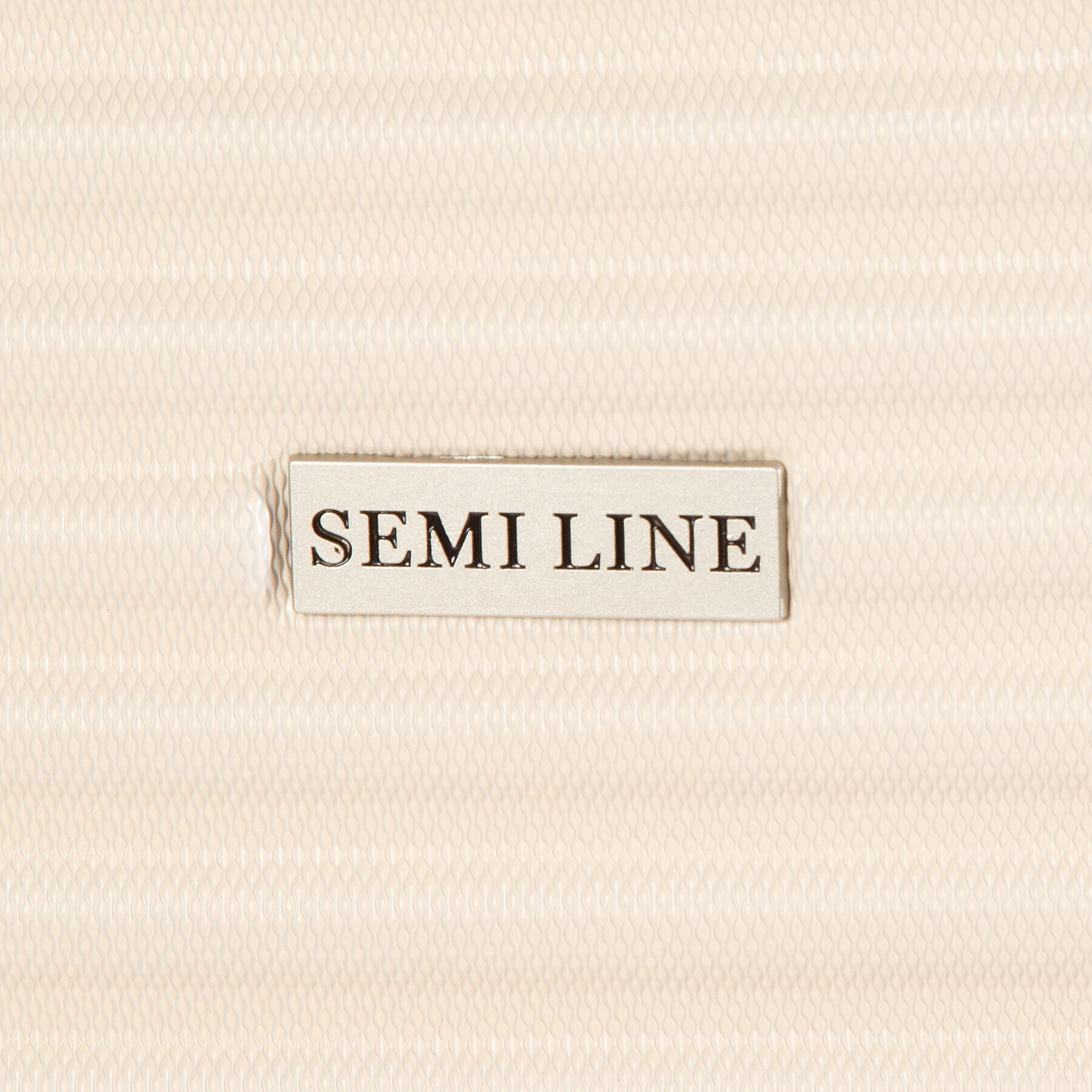 Semi Line Голям твърд куфар T5504-6 Бежов - Pepit.bg