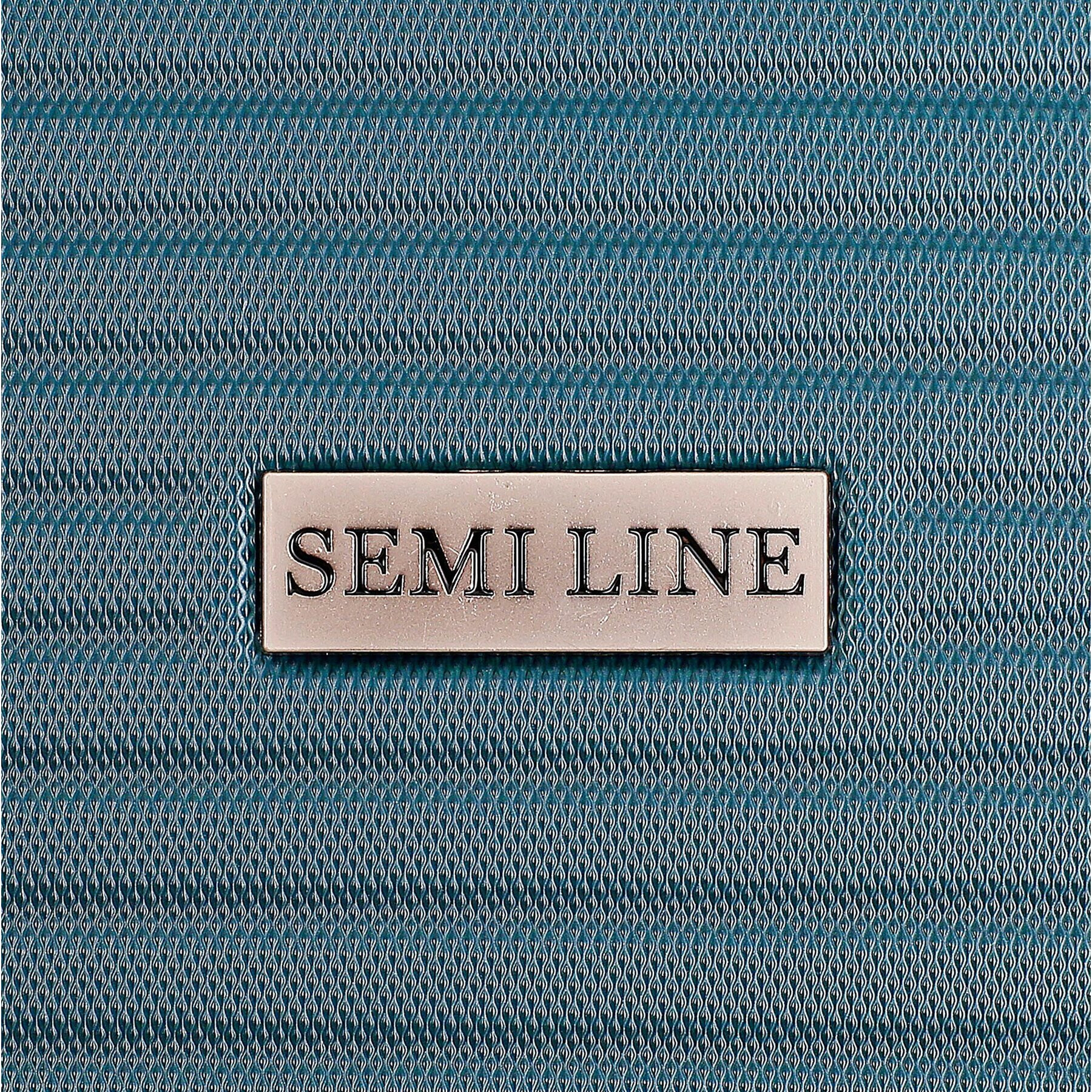 Semi Line Голям твърд куфар T5585-6 Зелен - Pepit.bg