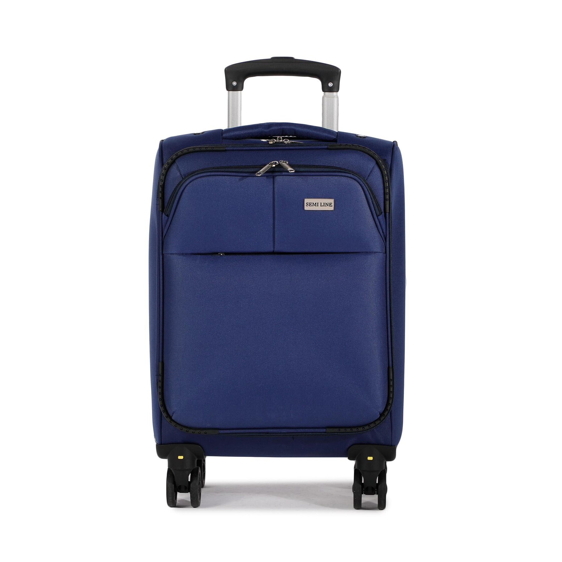Semi Line Малък текстилен куфар T5515-1 Тъмносин - Pepit.bg