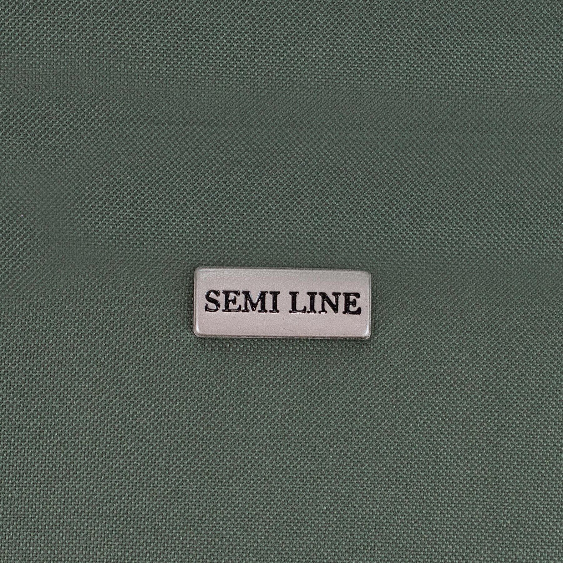 Semi Line Малък текстилен куфар T5556-1 Каки - Pepit.bg