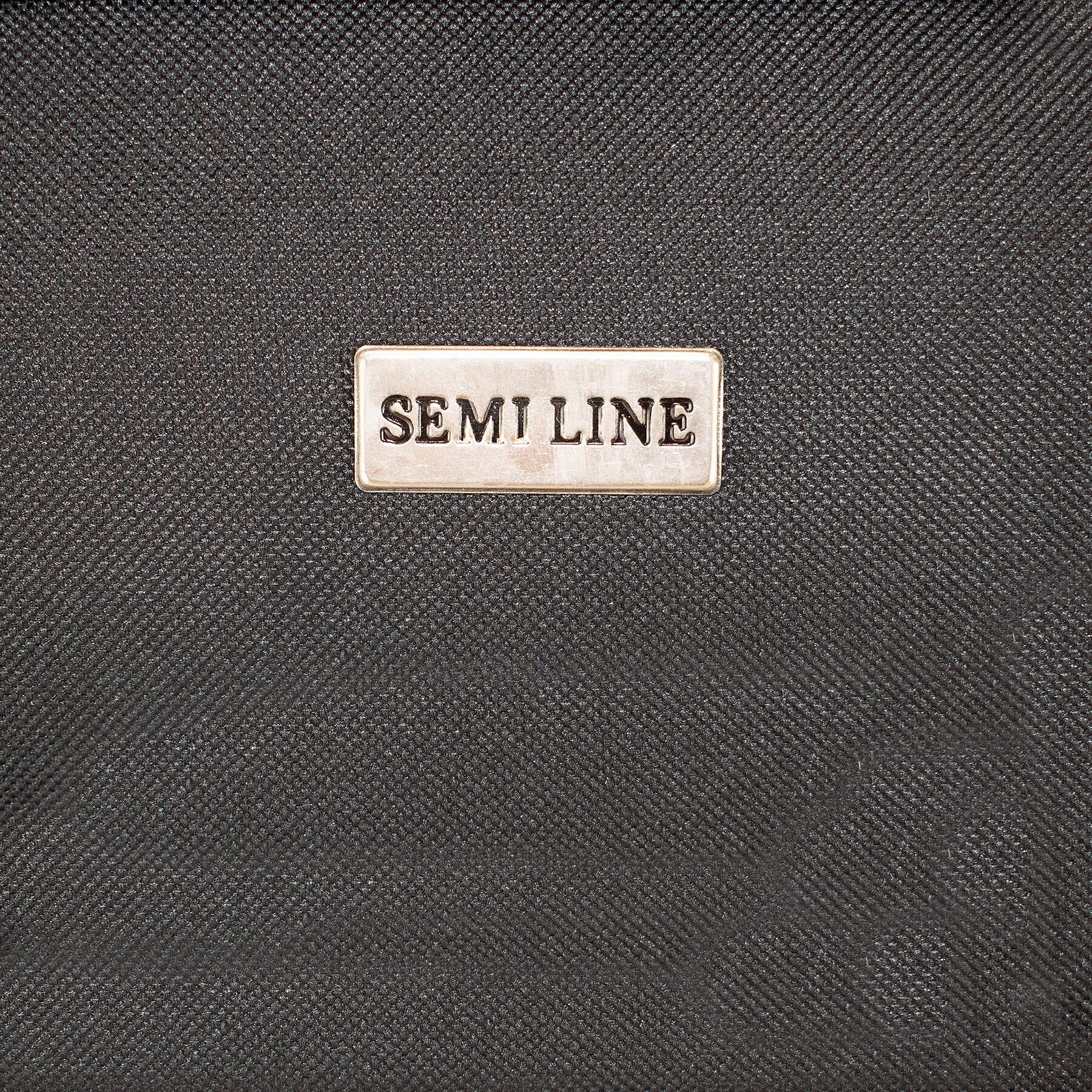 Semi Line Малък текстилен куфар T5601-1 Черен - Pepit.bg