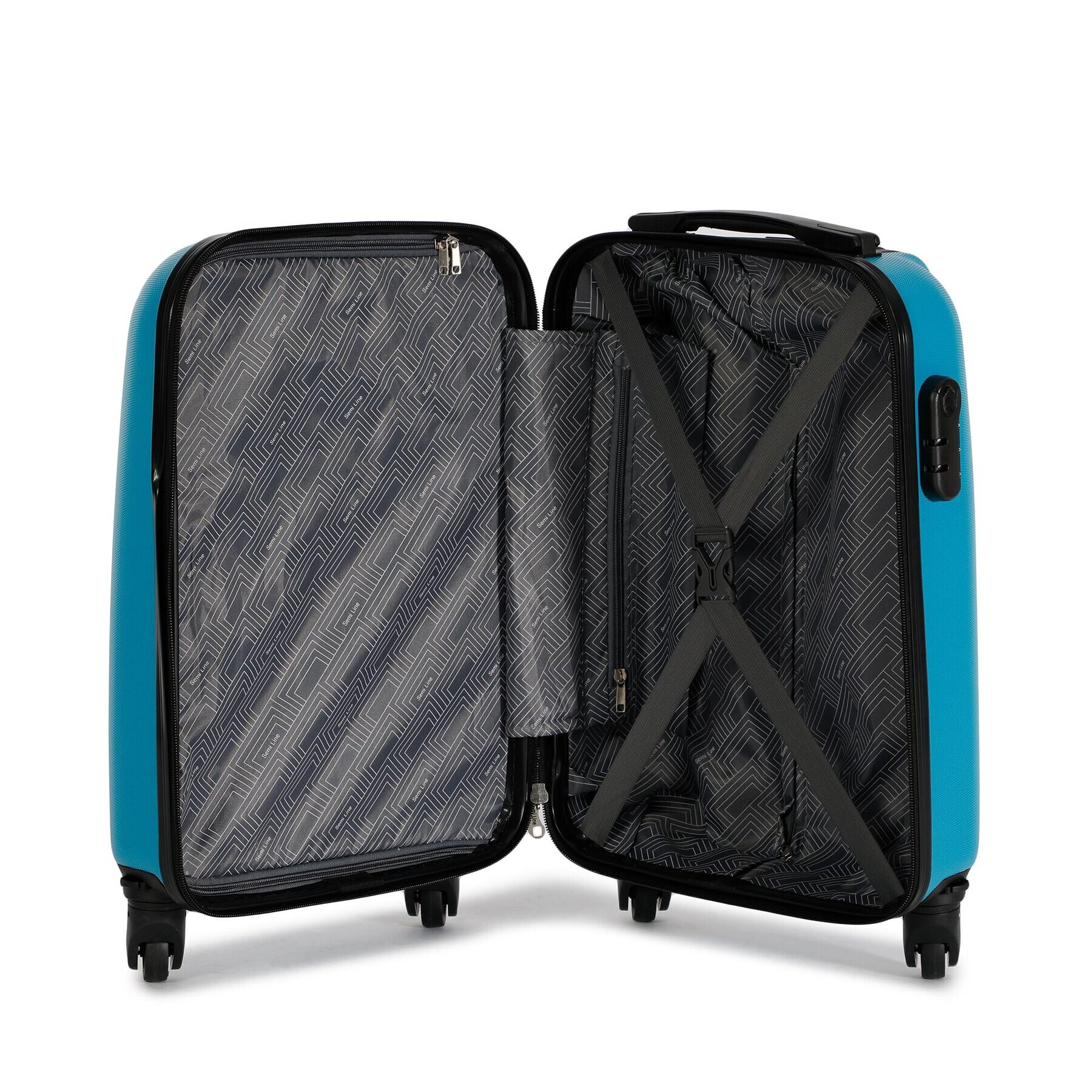 Semi Line Малък твърд куфар T5548-1 Електриков - Pepit.bg