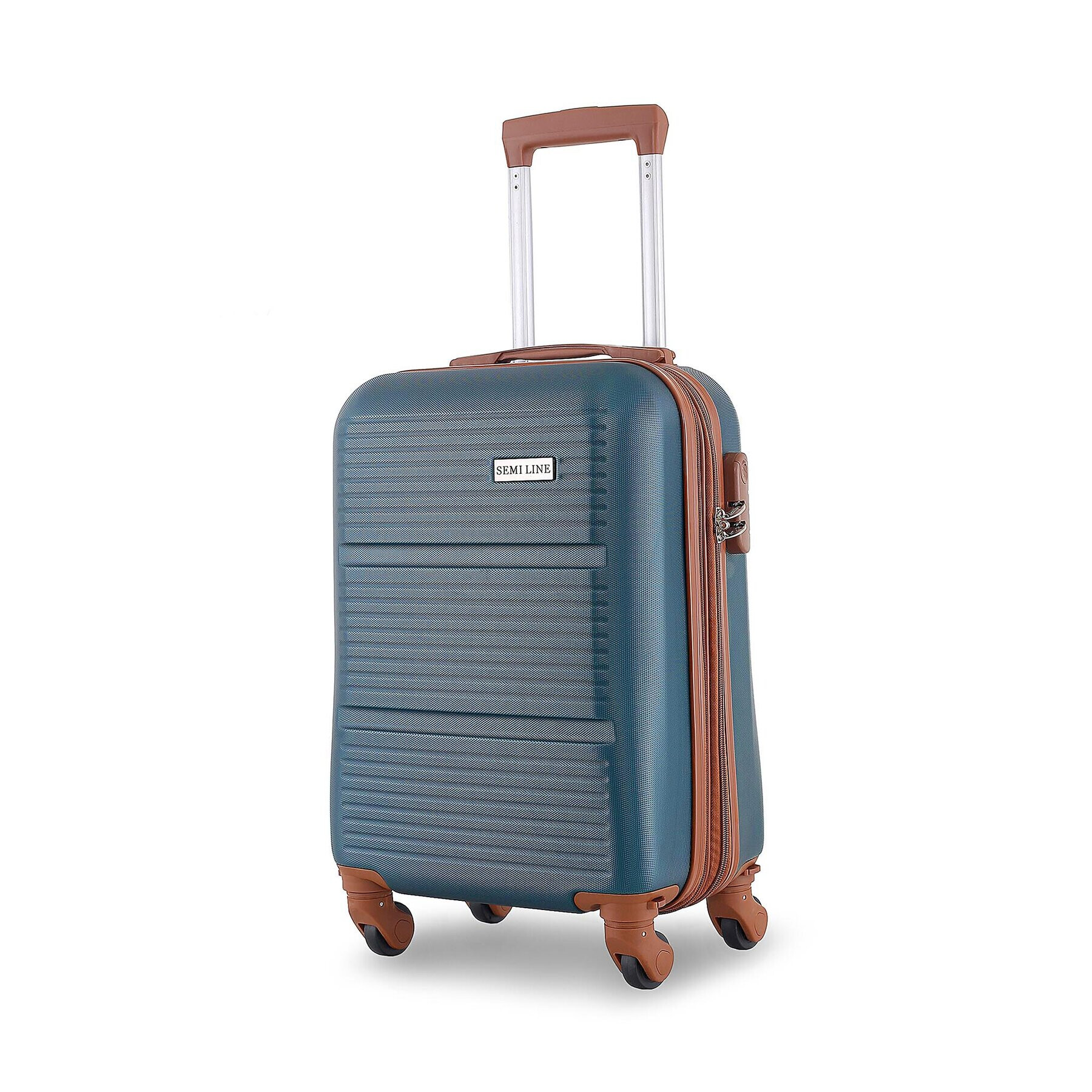 Semi Line Малък твърд куфар T5585-1 Електриков - Pepit.bg