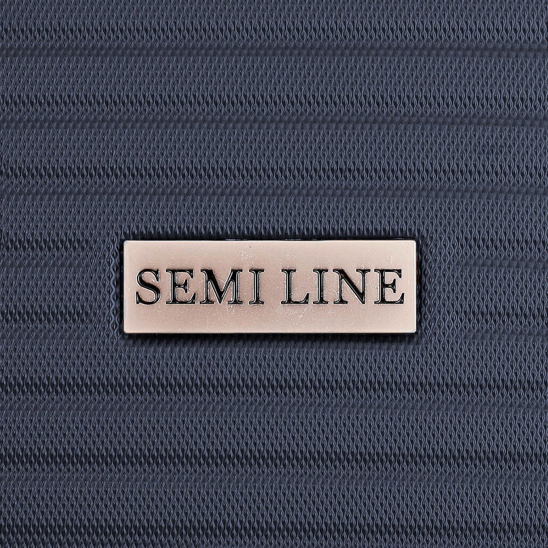 Semi Line Малък твърд куфар T5642-2 Тъмносин - Pepit.bg