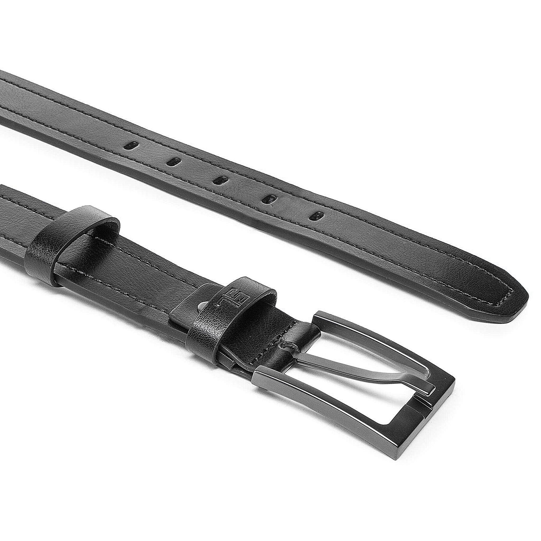 Semi Line Мъжки колан P8236-0 Черен - Pepit.bg