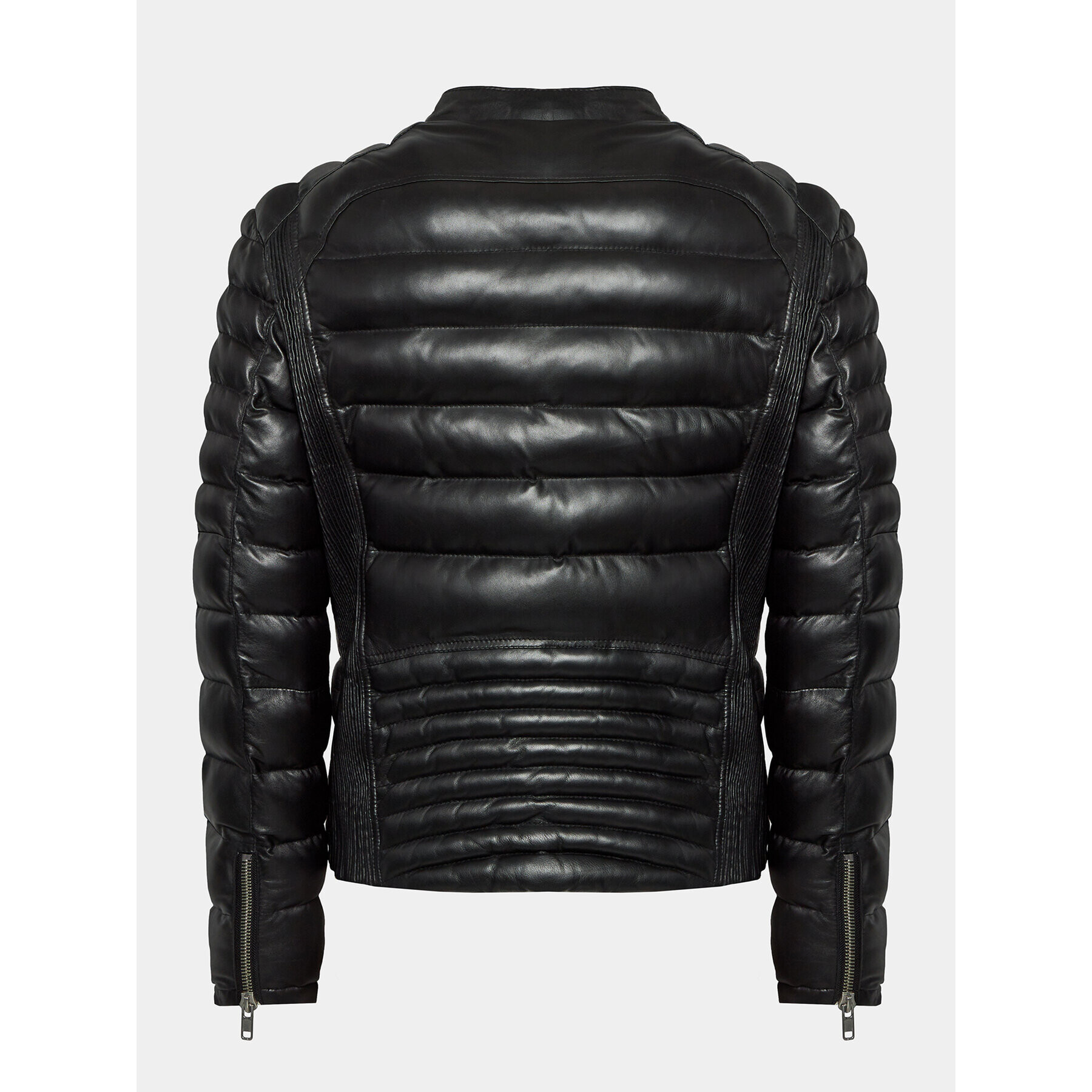 Serge Pariente Кожено яке Gladiator Doudoune Черен Slim Fit - Pepit.bg