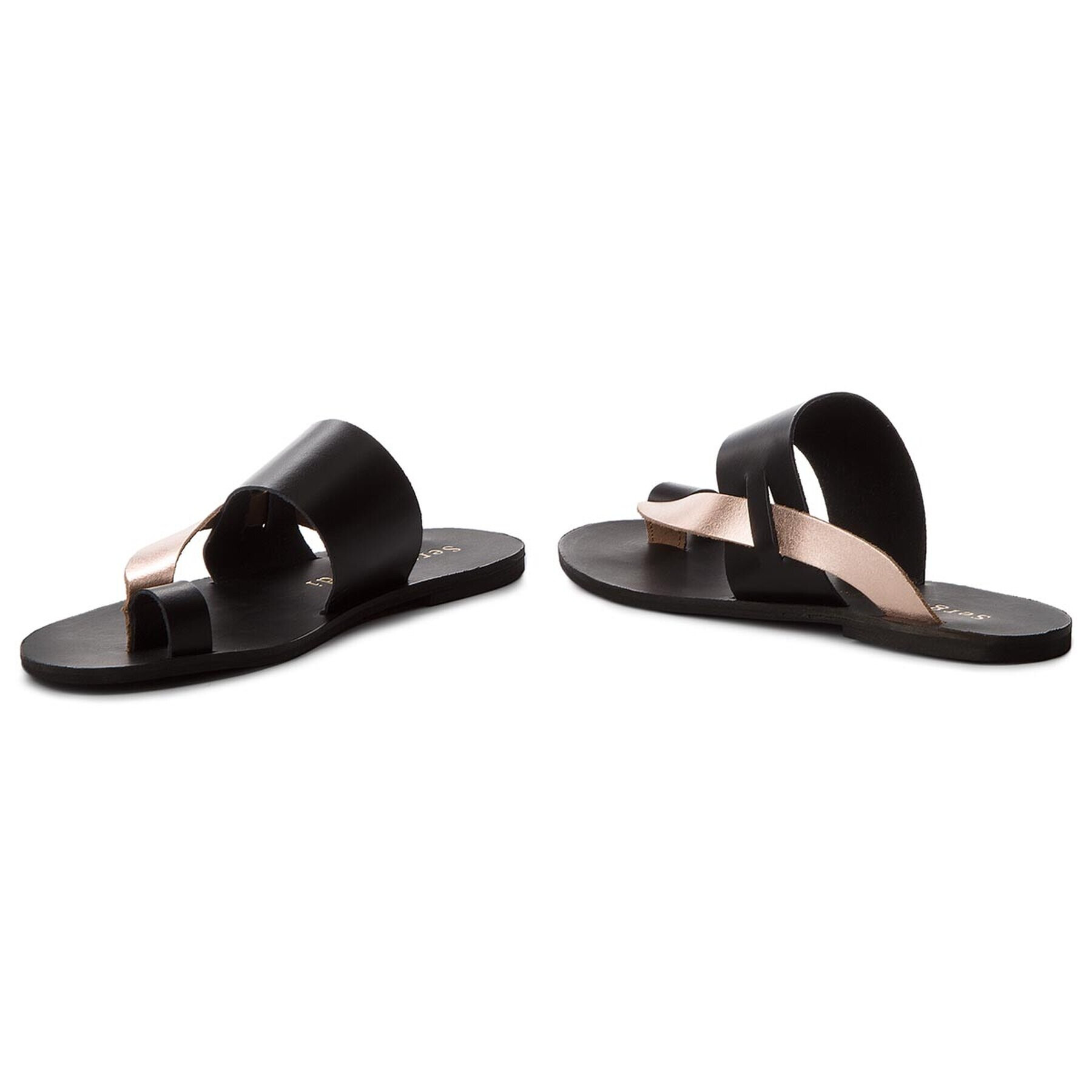 Sergio Bardi Джапанки Bianzano SS127317918AB Черен - Pepit.bg